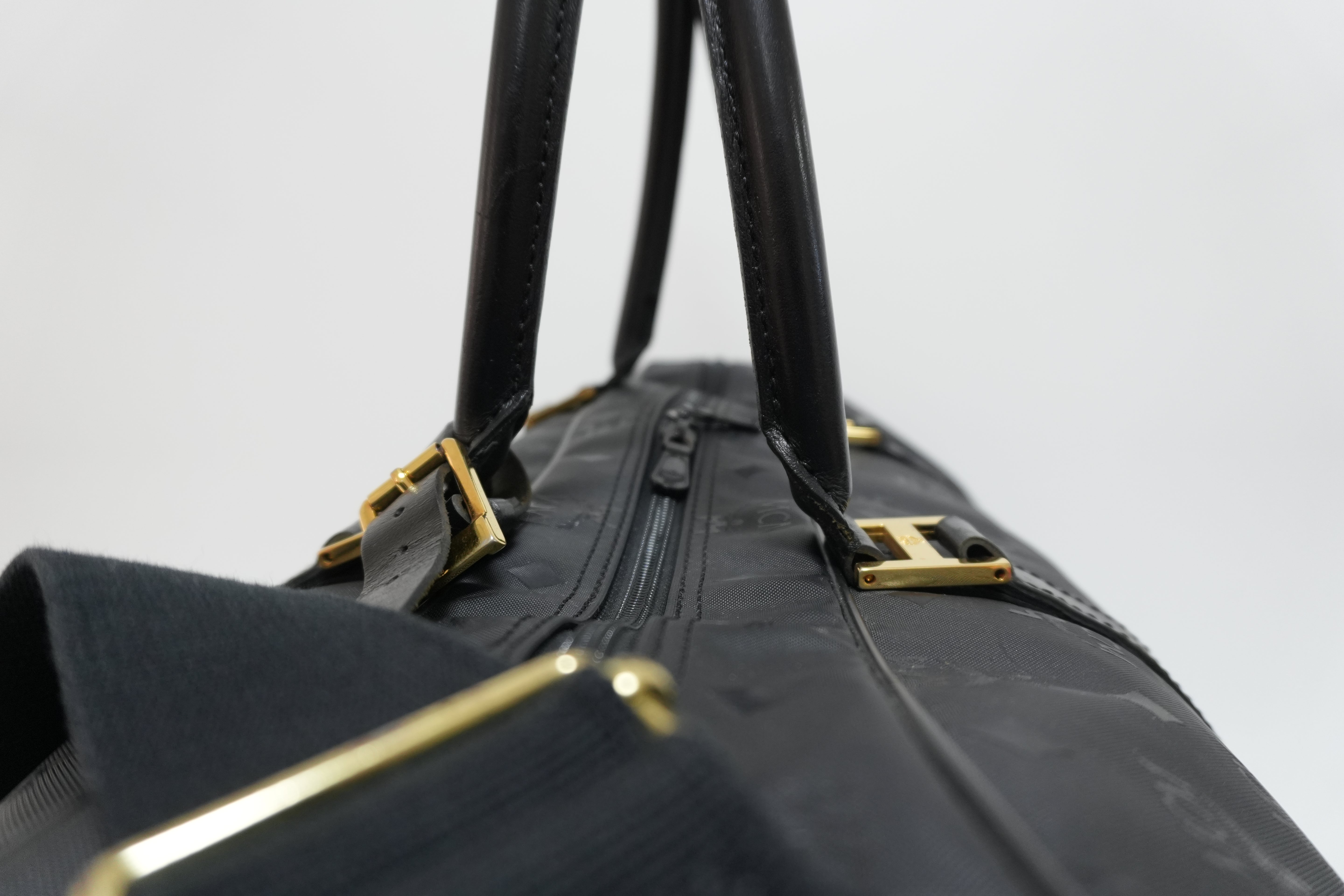 MCM Duffle Bag Black Used