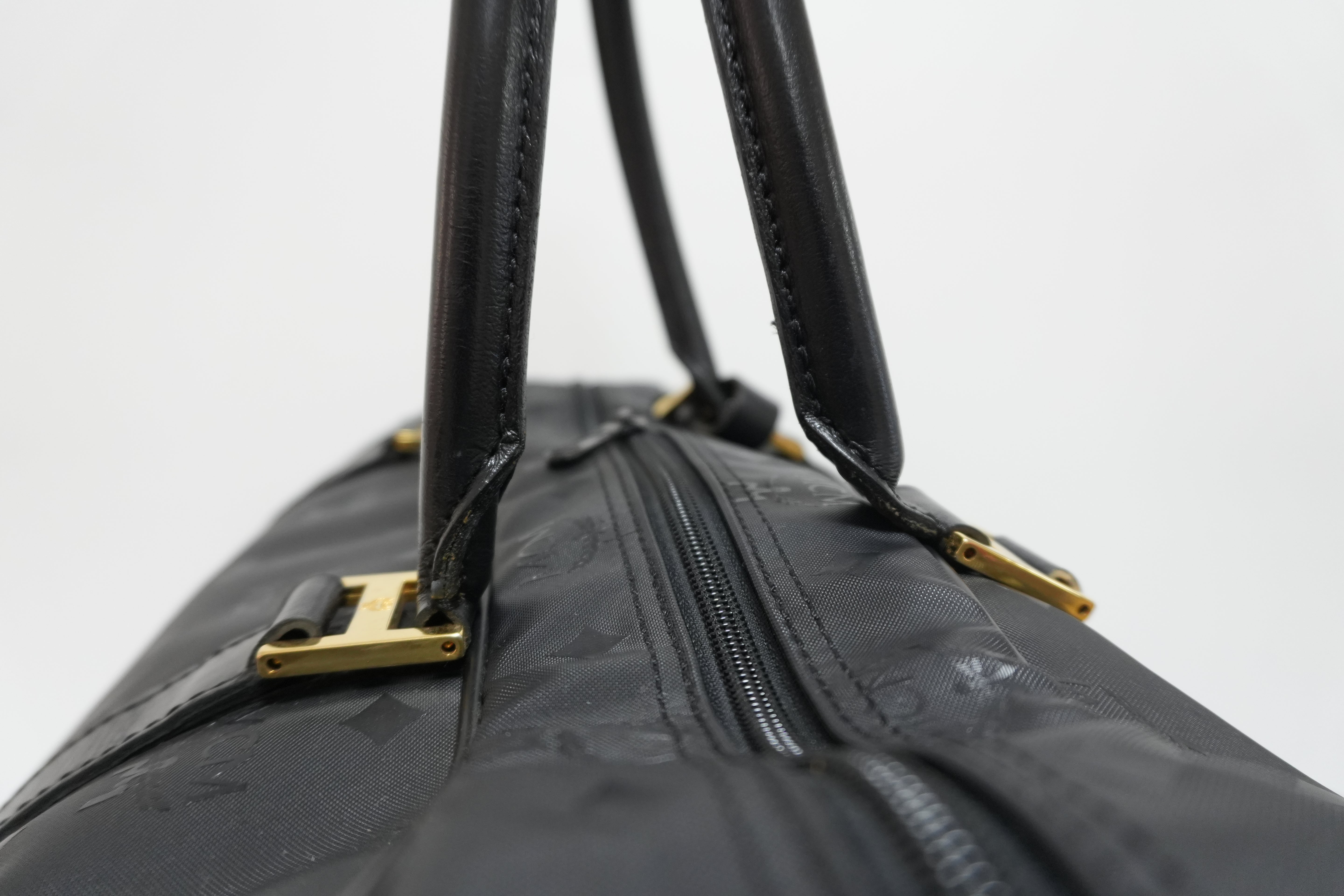 MCM Duffle Bag Black Used