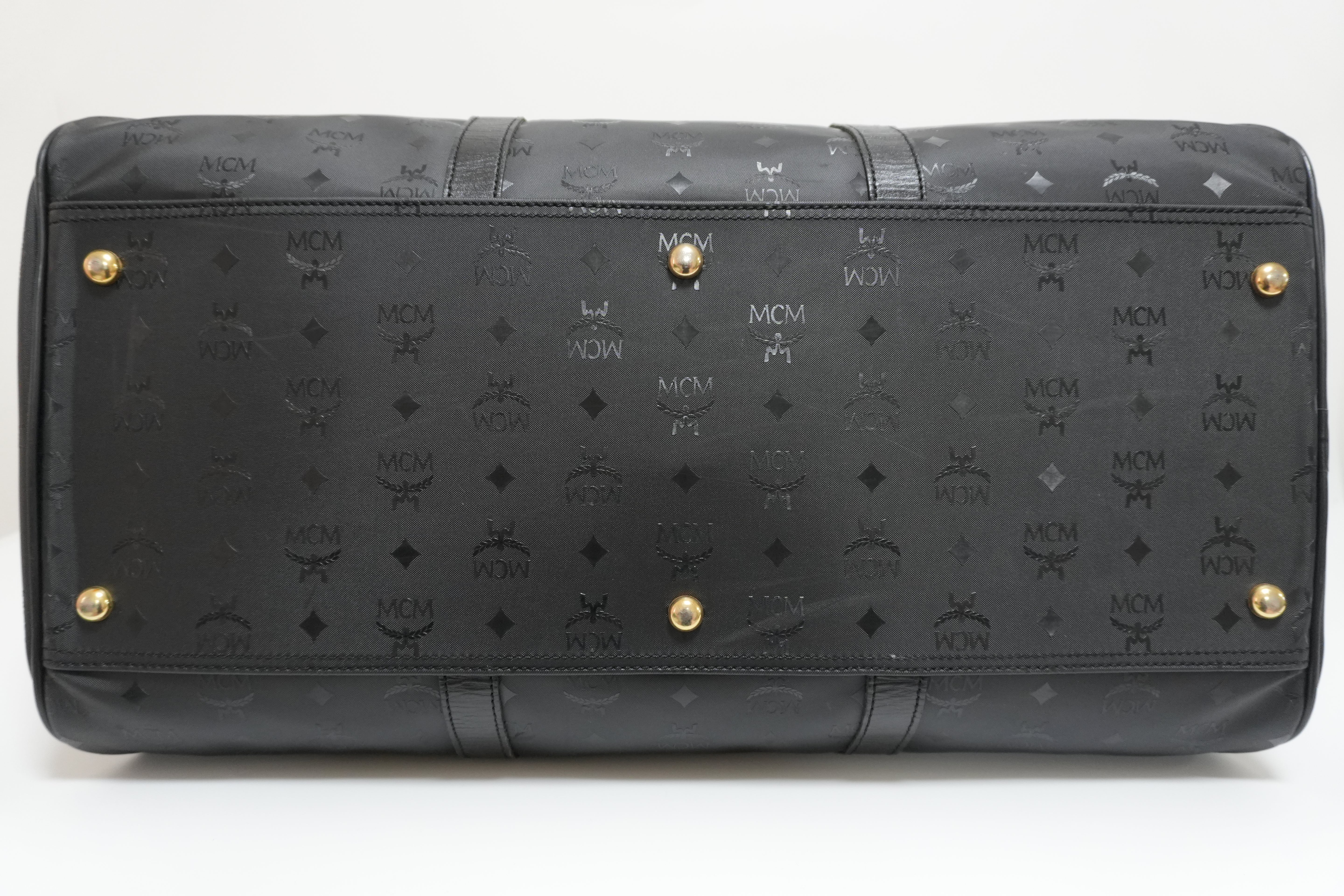 MCM Duffle Bag Black Used