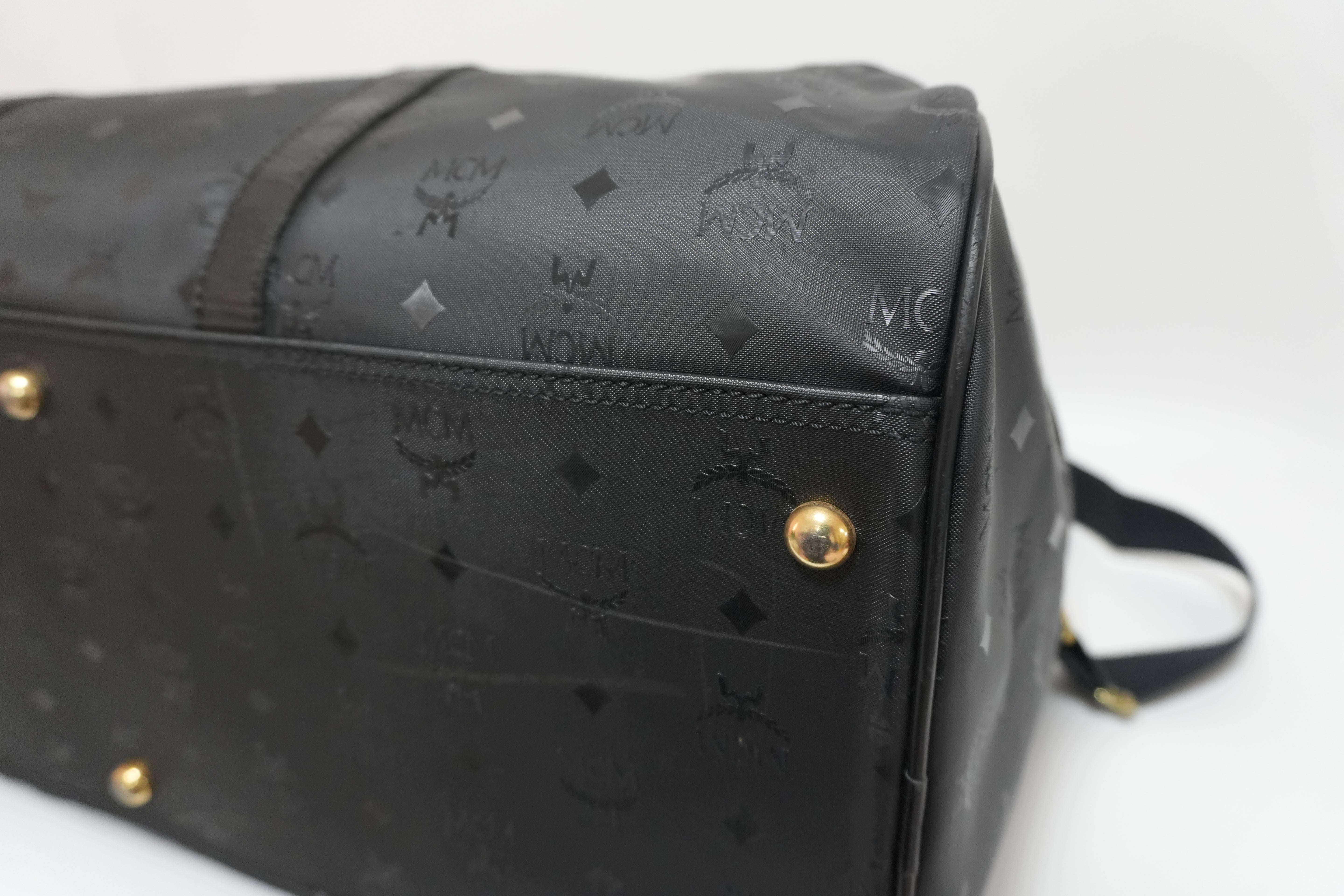 MCM Duffle Bag Black Used