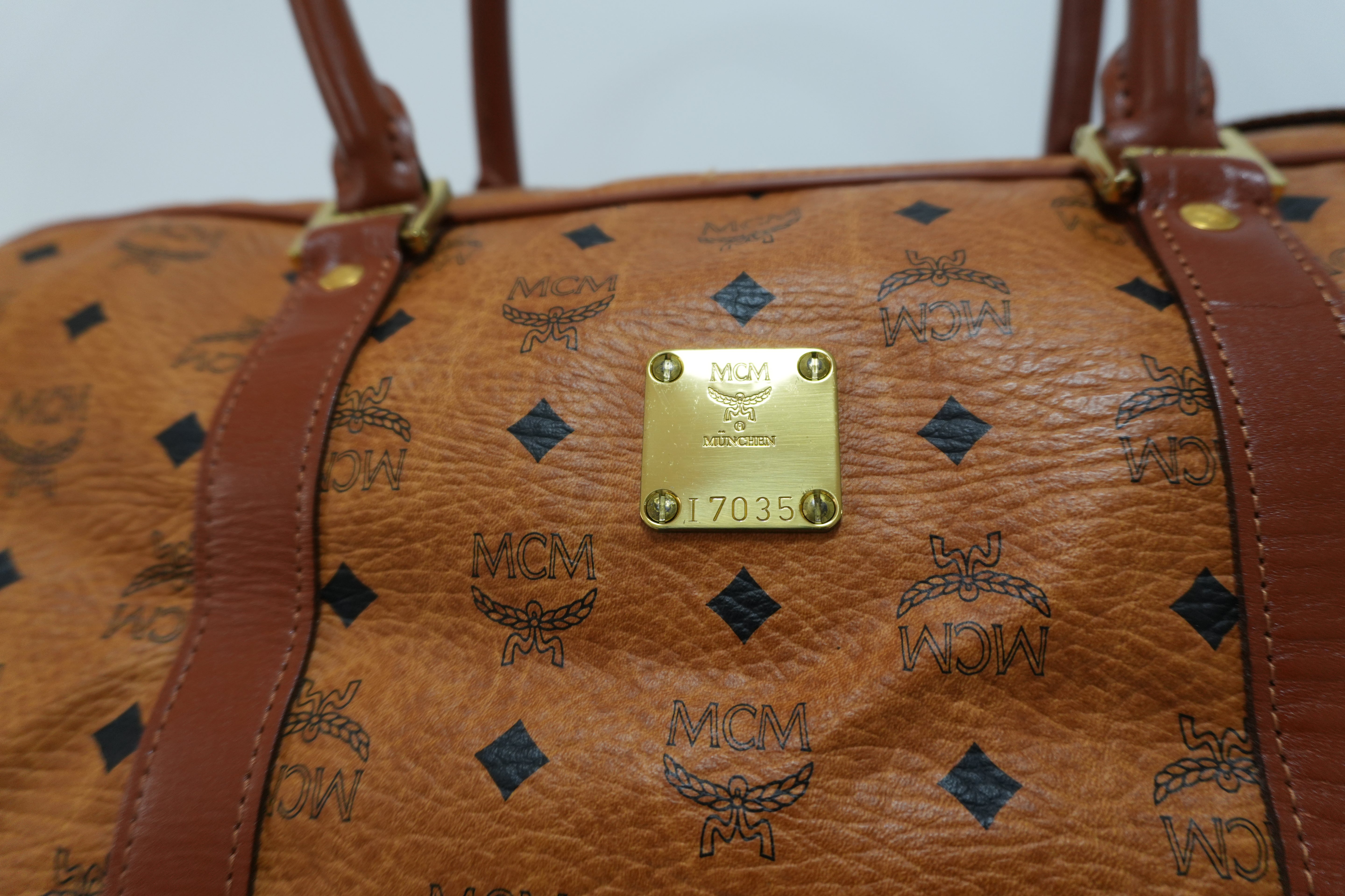 MCM Duffle Bag Camel Used