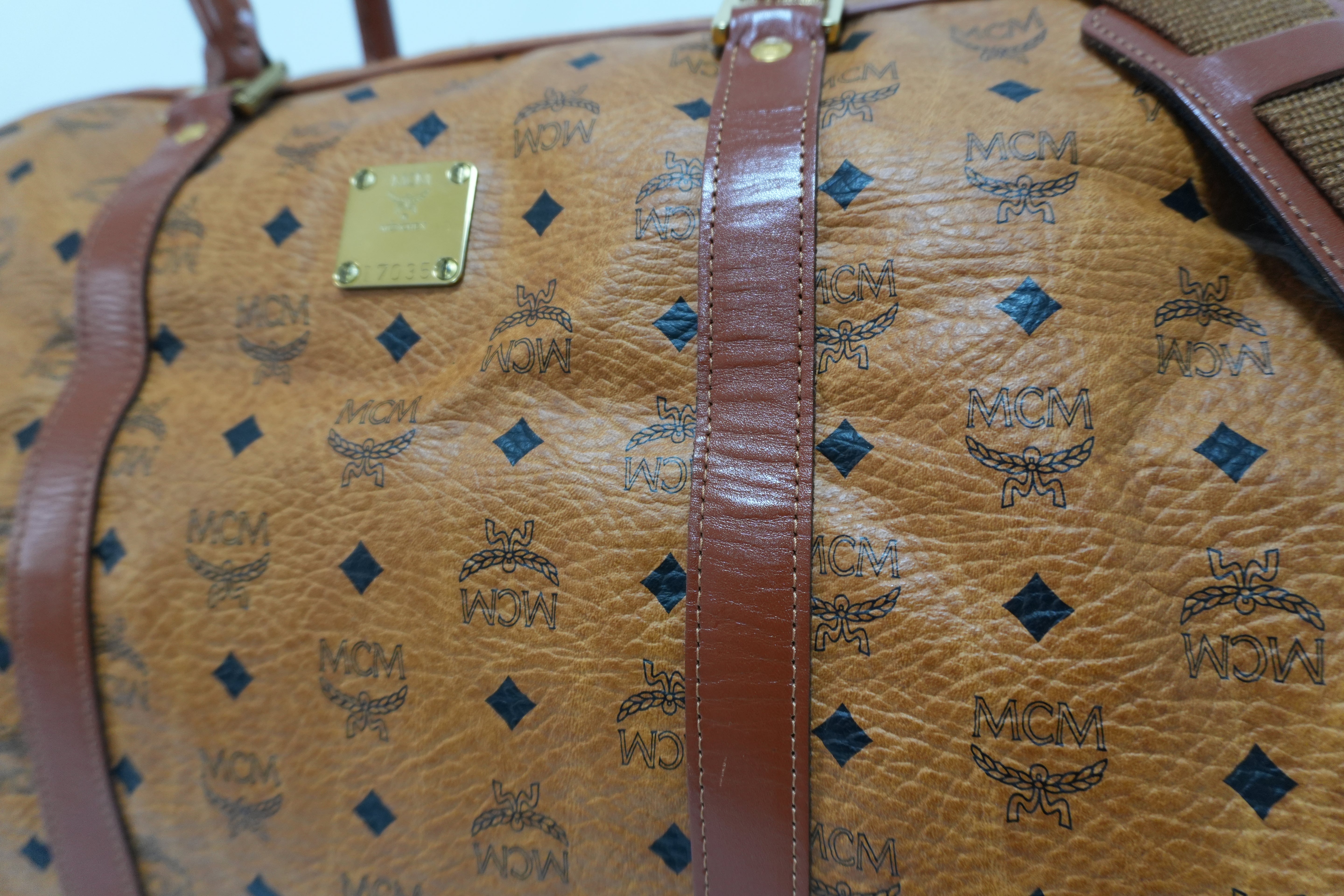 MCM Duffle Bag Camel Used