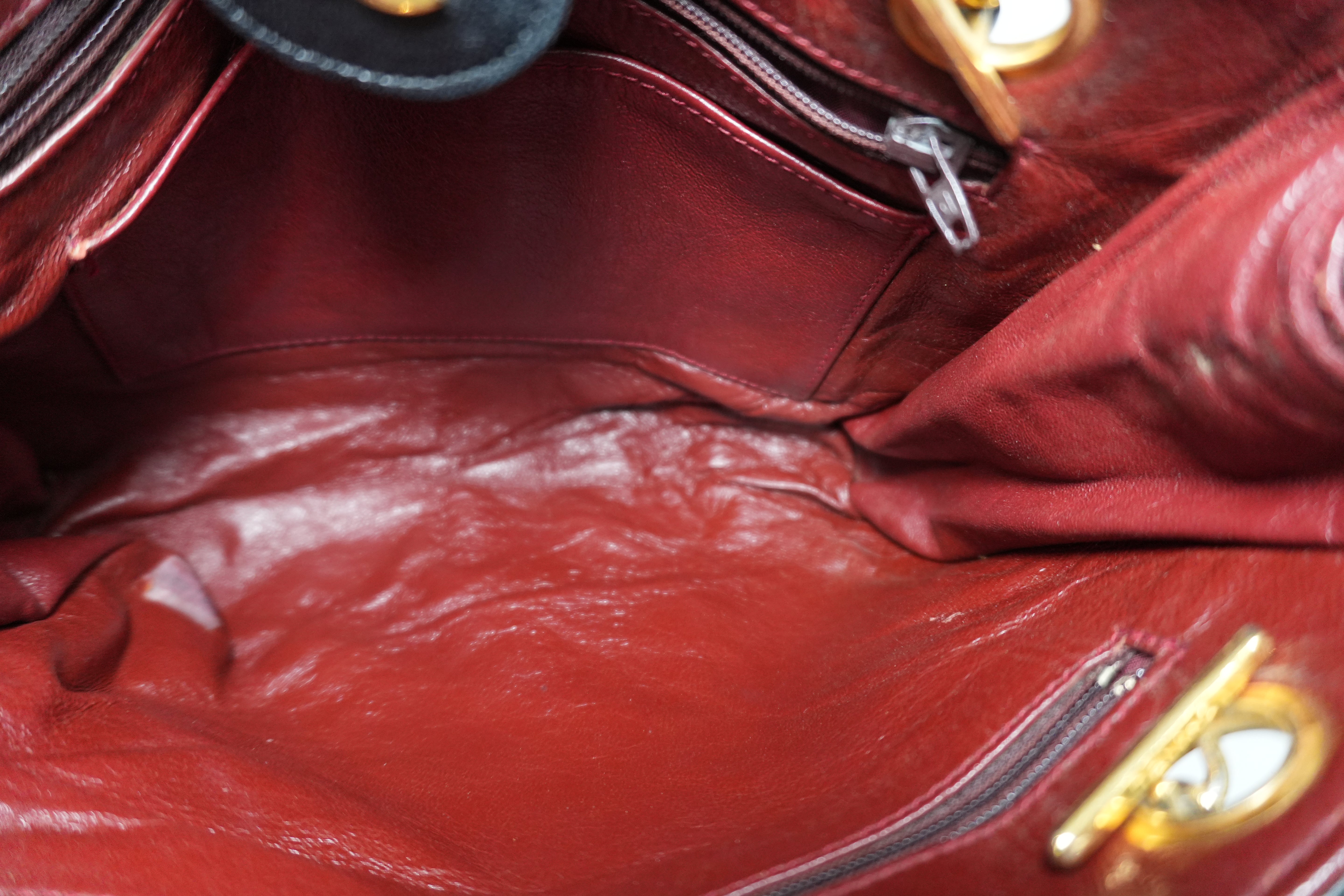 Pre-owned Chanel Lambskin Skin Chain Shoulder Bag Black