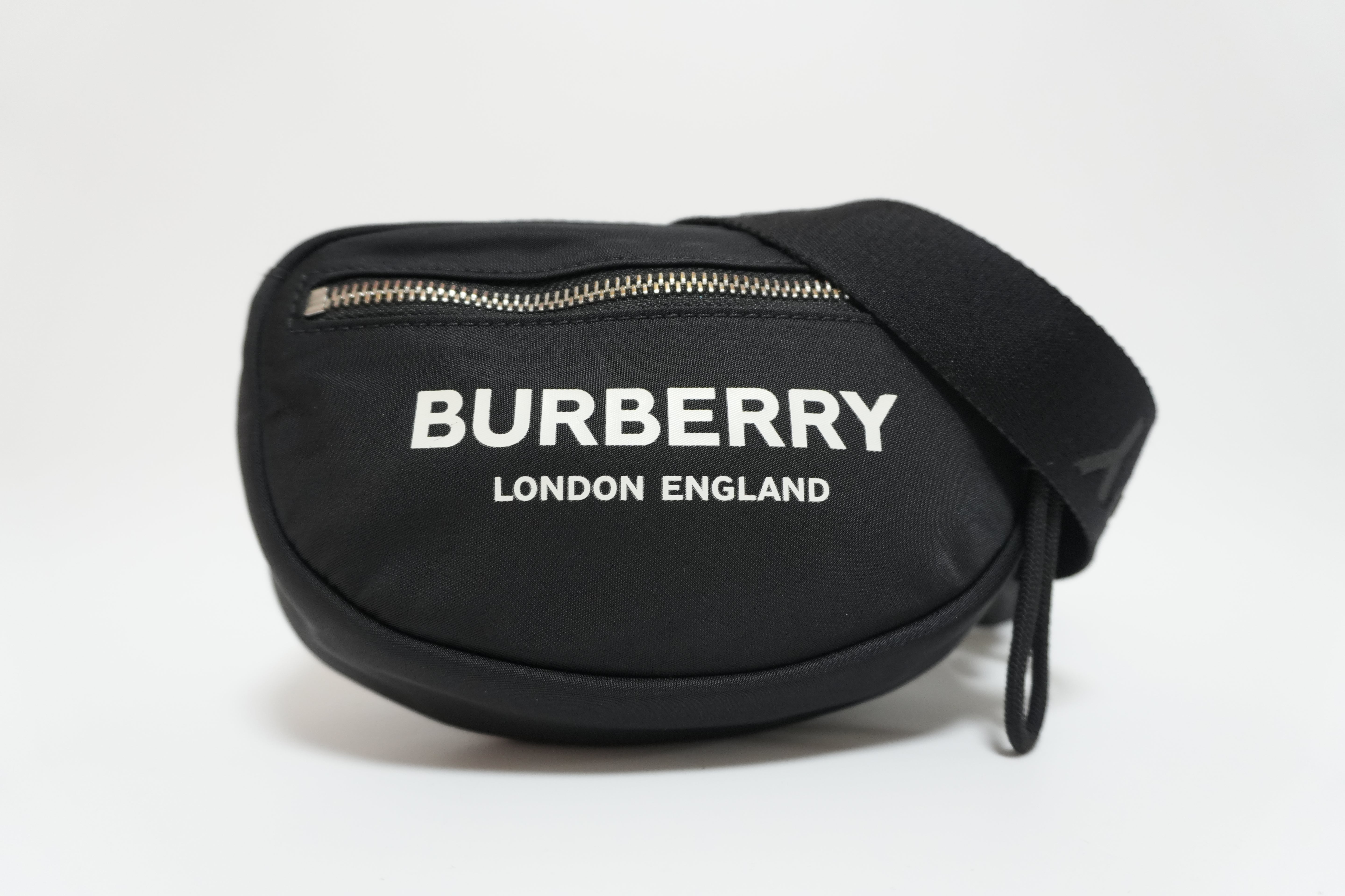 Burberry Nylon Waist Bag Black Used