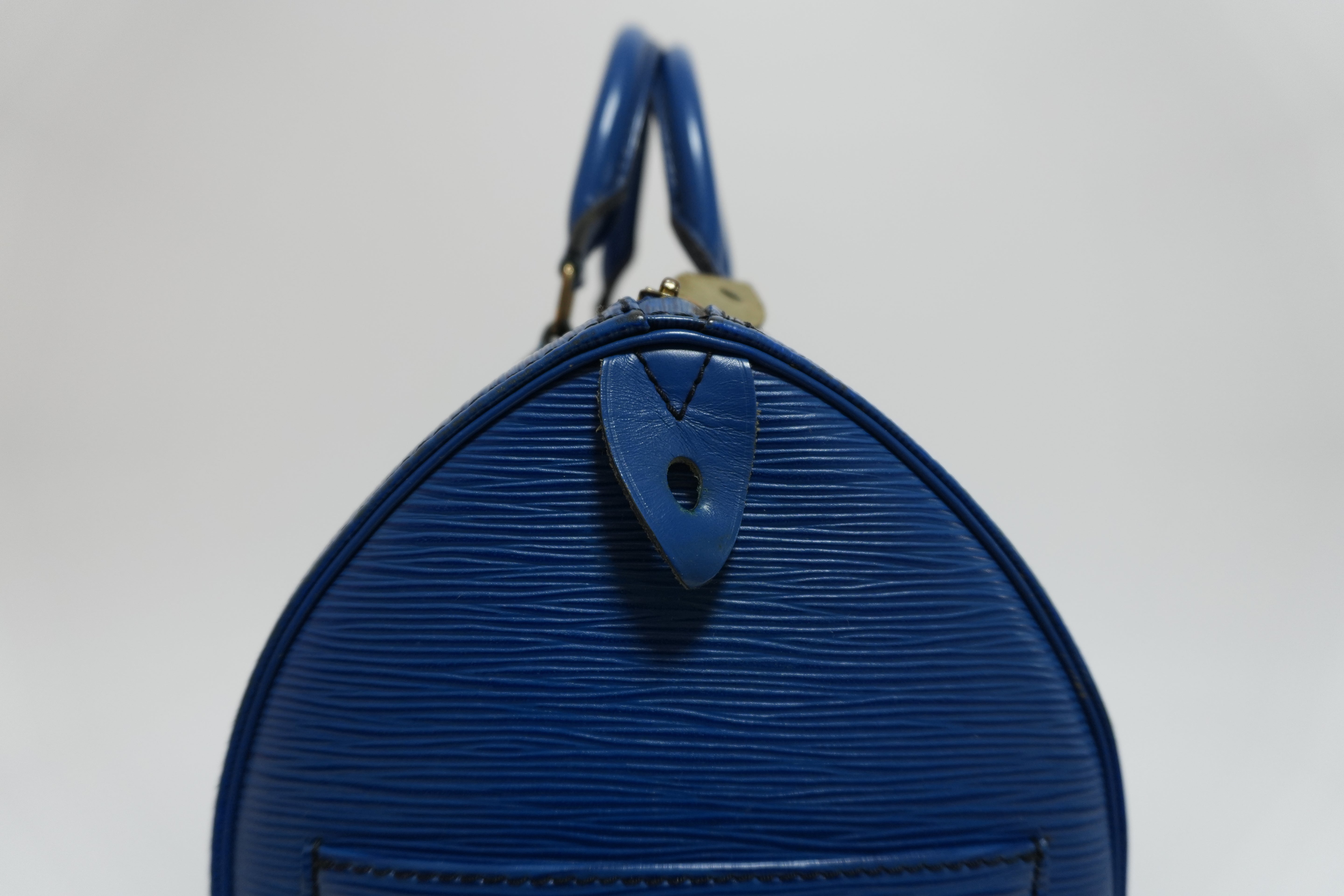 Louis Vuitton Epi Speedy 30 Handbag Blue Used