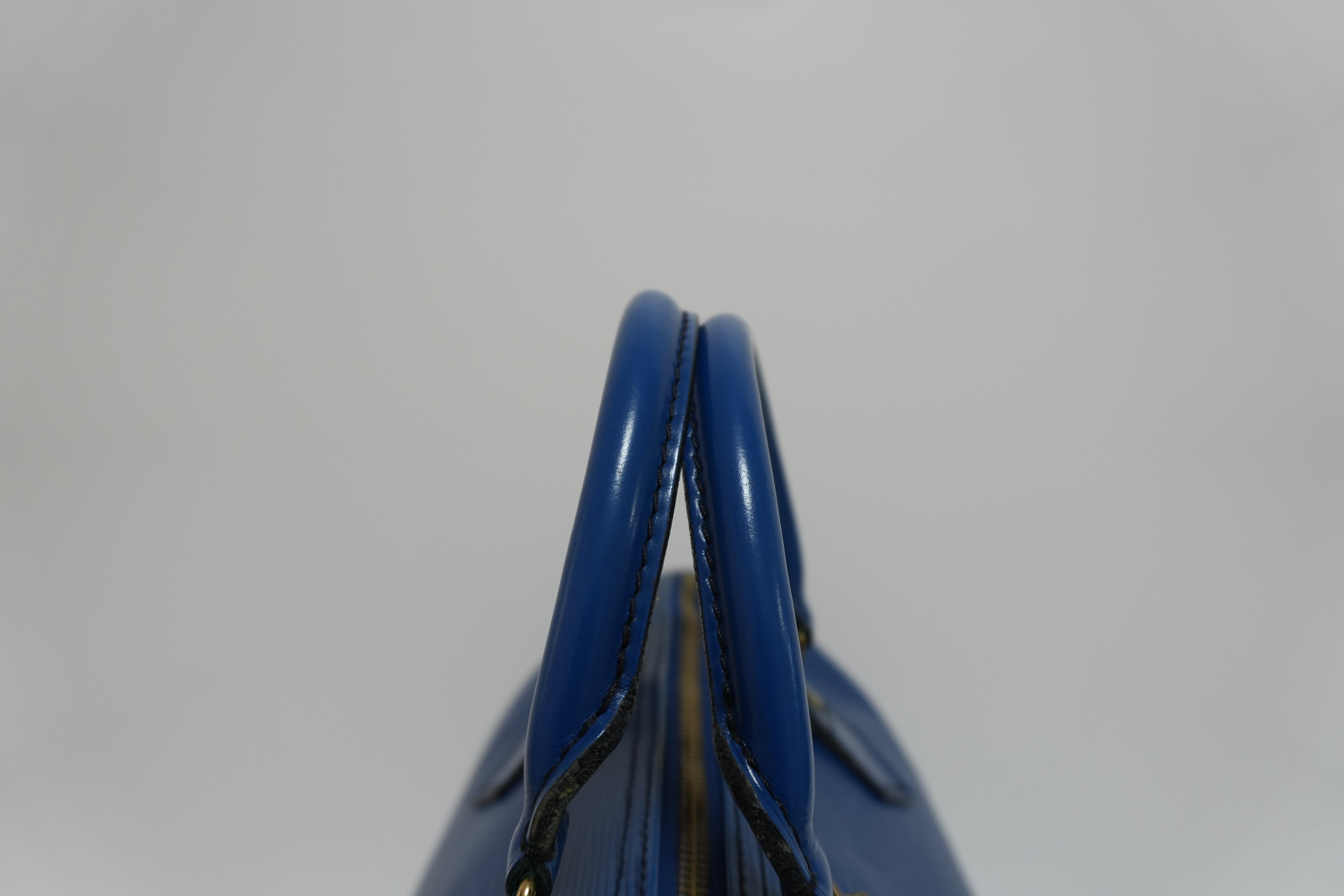 Louis Vuitton Epi Speedy 30 Handbag Blue Used