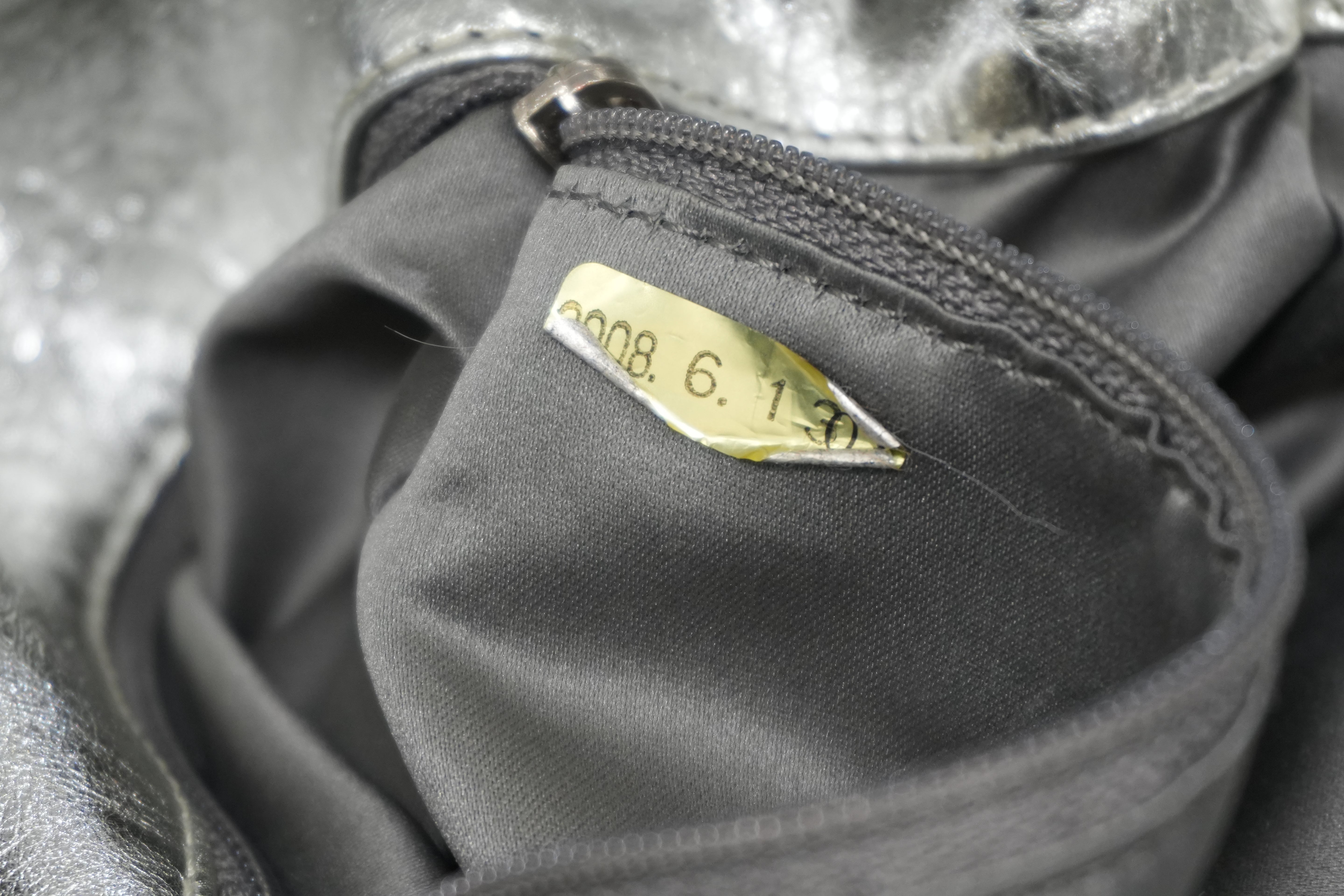 Pre-owned Chanel Rodeo Drive Hobo Tote Bag Metallic Silver