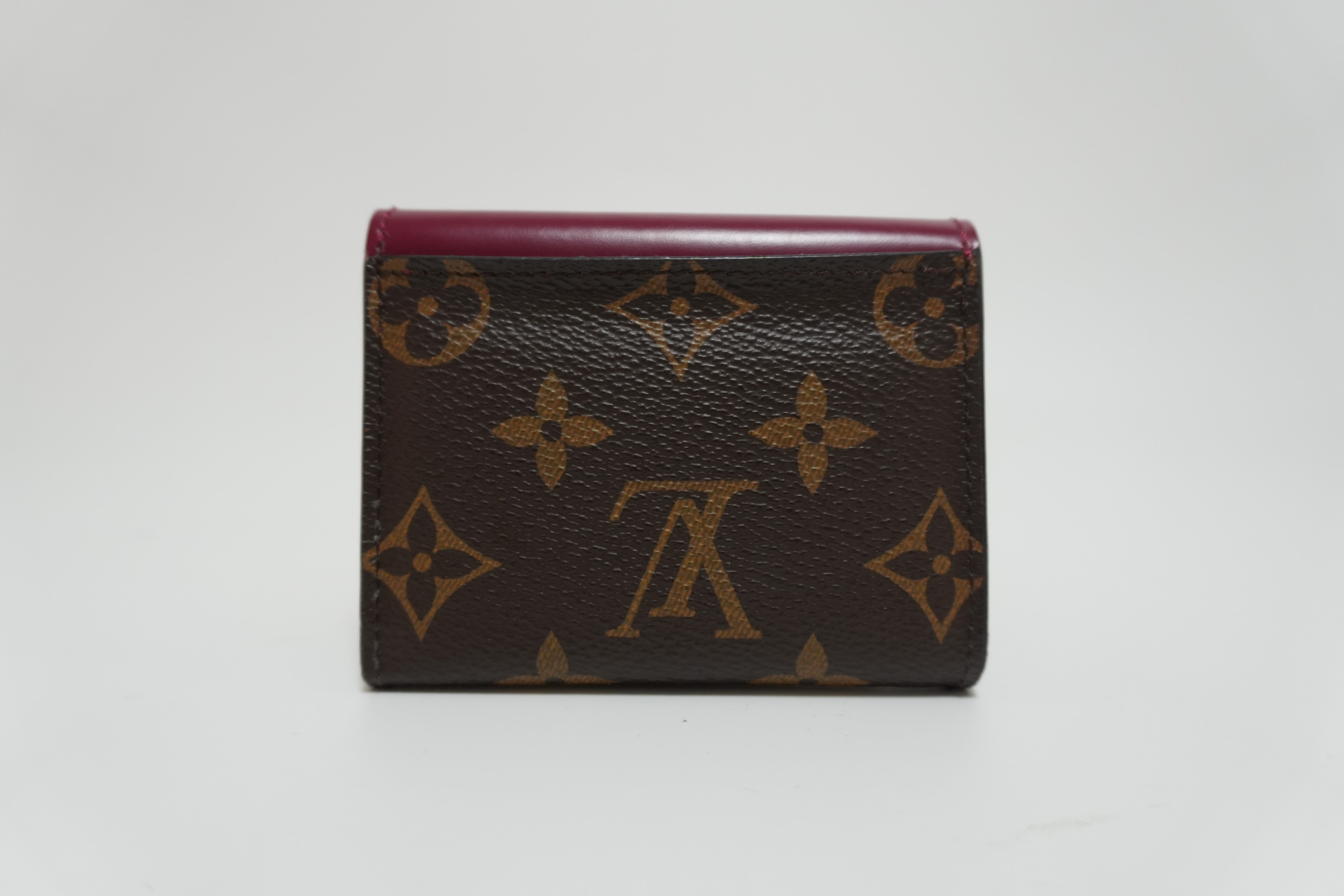 Louis Vuitton Monogram Zoe Wallet Fushia Used