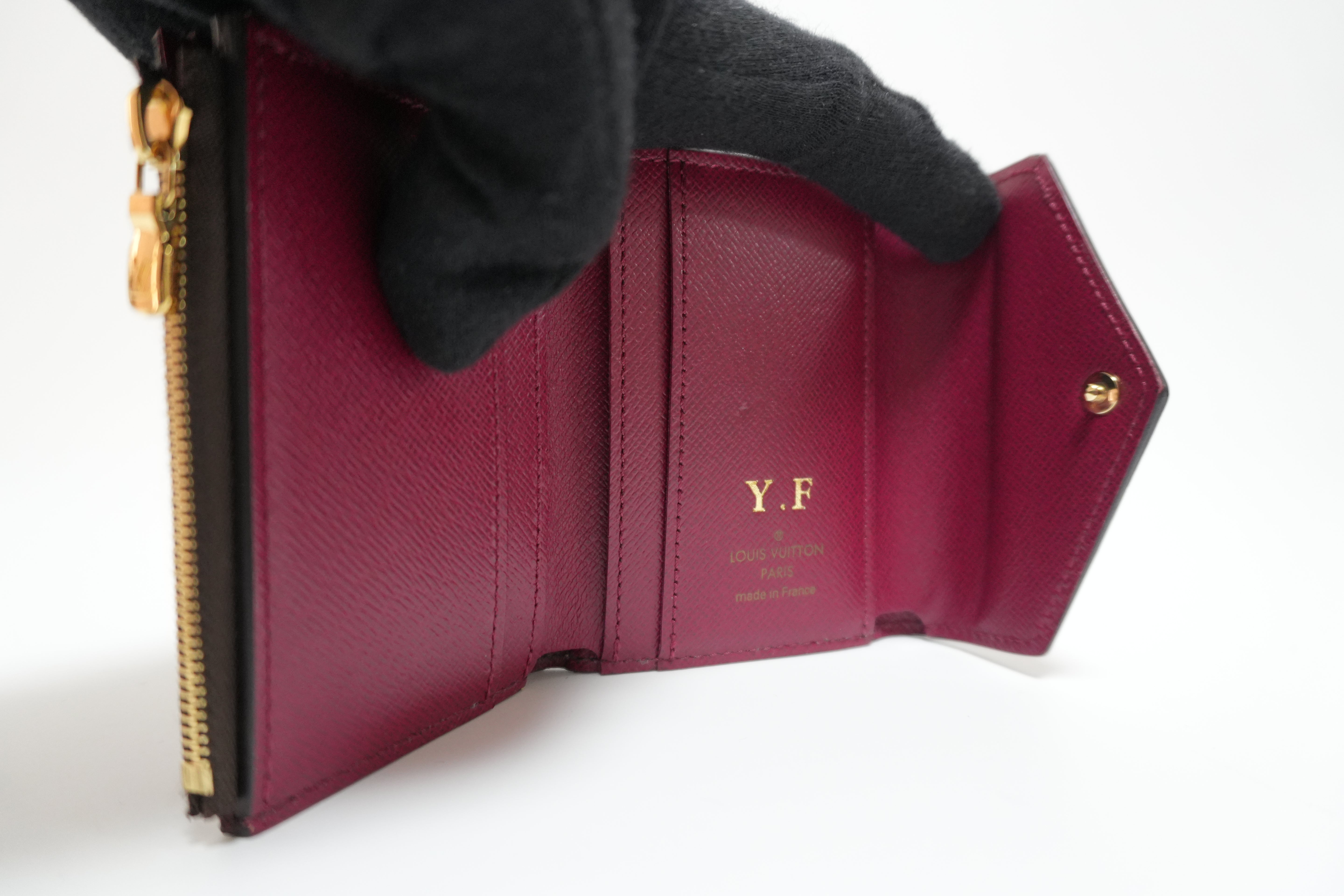 Louis Vuitton Monogram Zoe Wallet Fushia Used