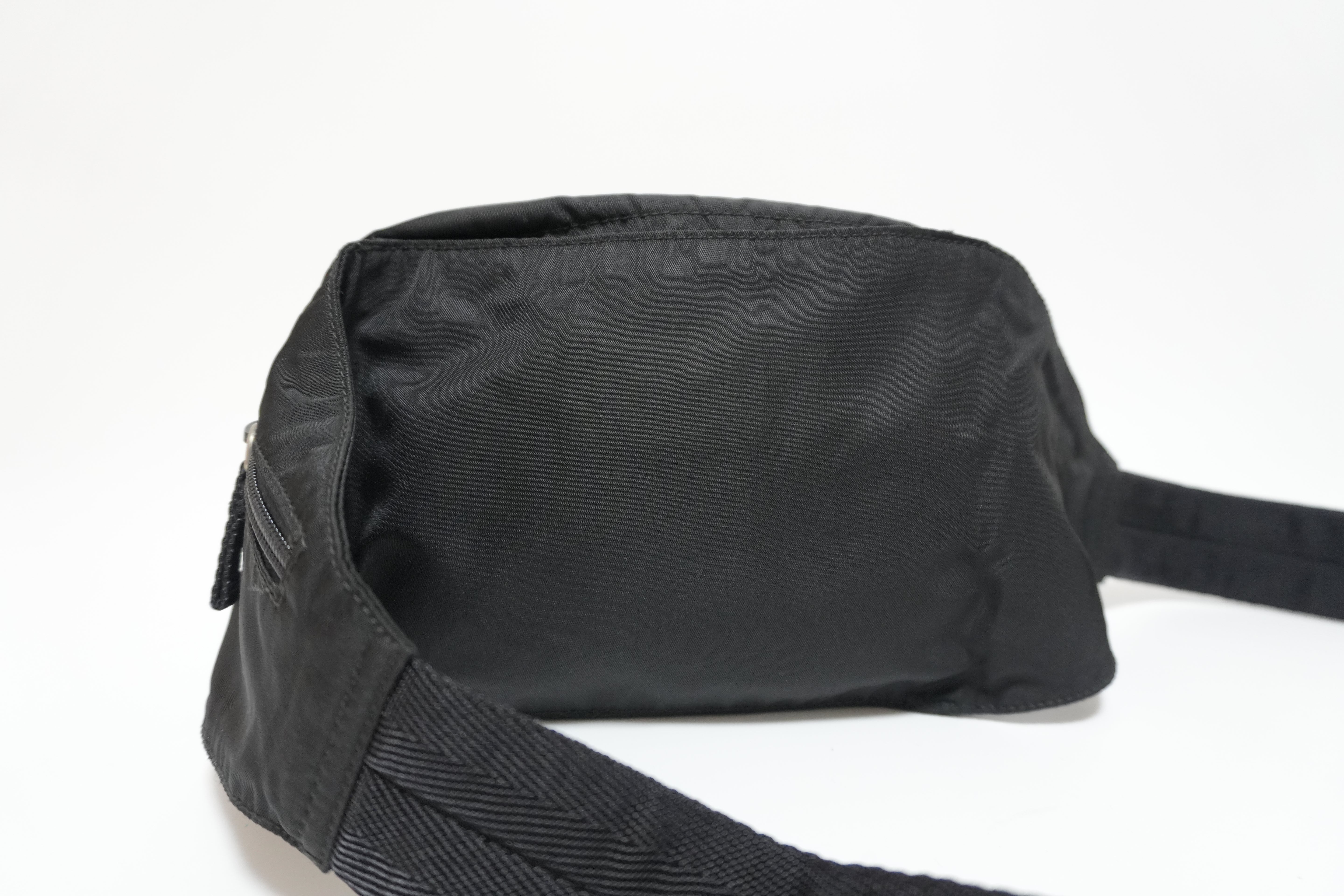 Prada Nylon Waist Bag Black Used