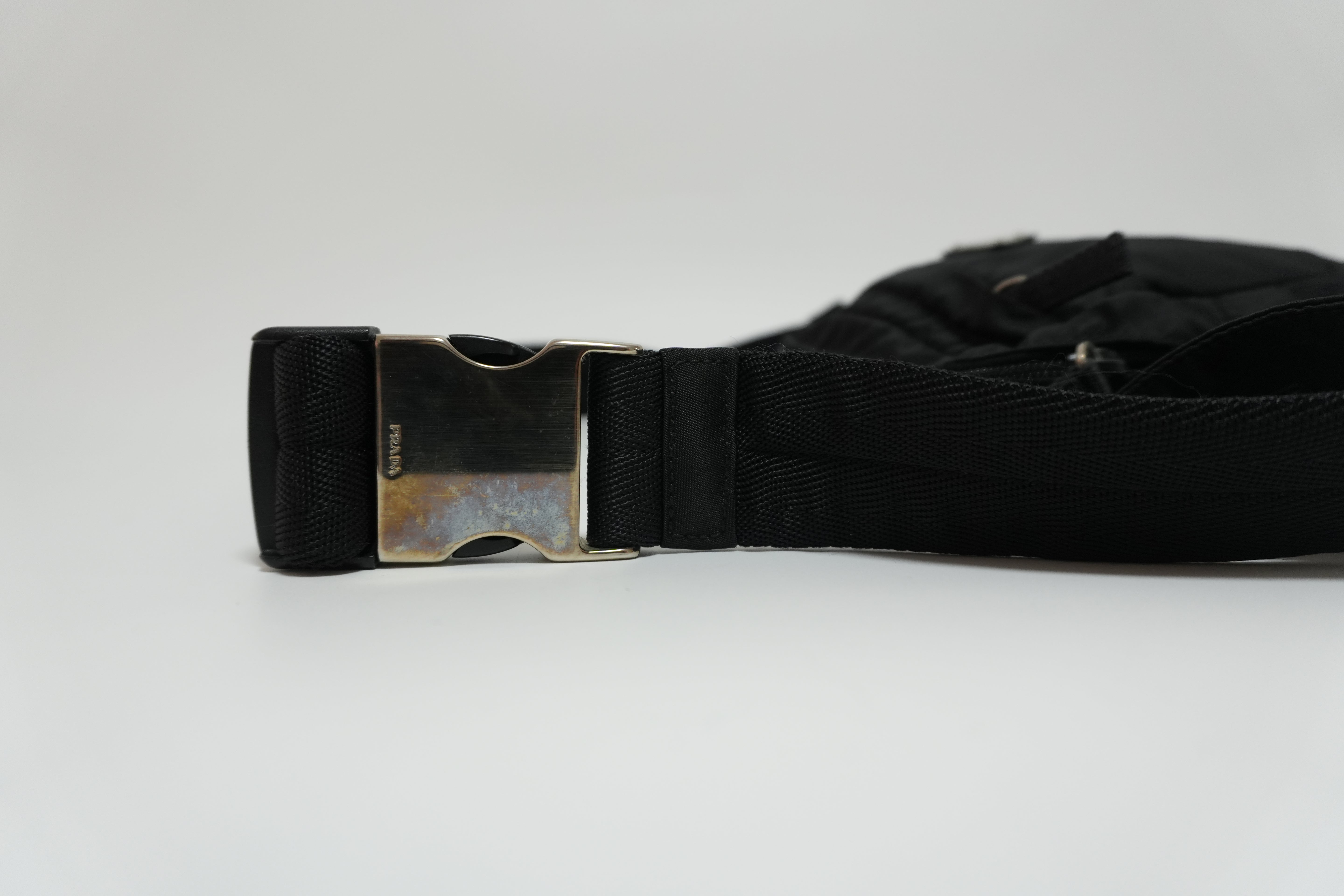 Prada Nylon Waist Bag Black Used