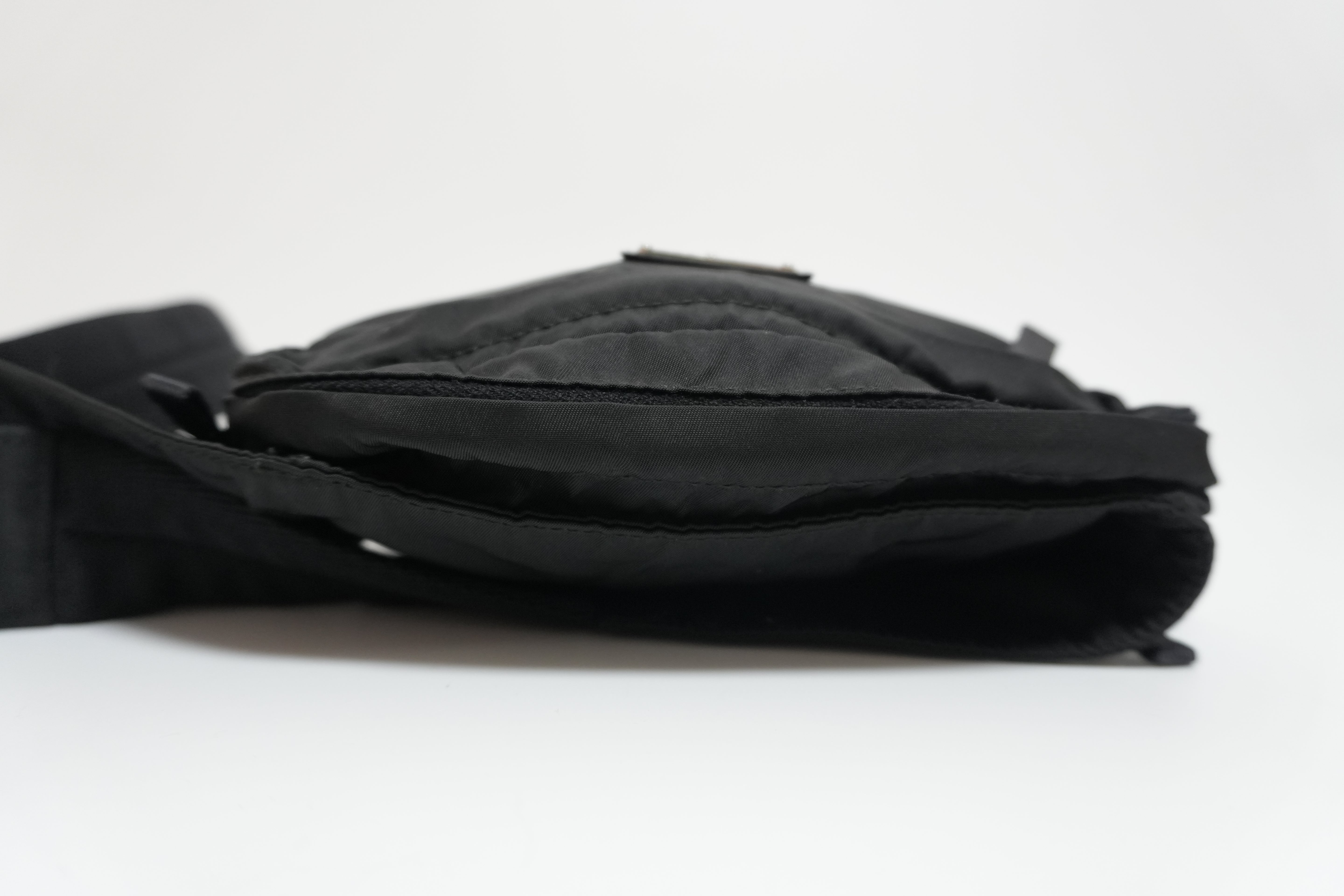 Prada Nylon Waist Bag Black Used