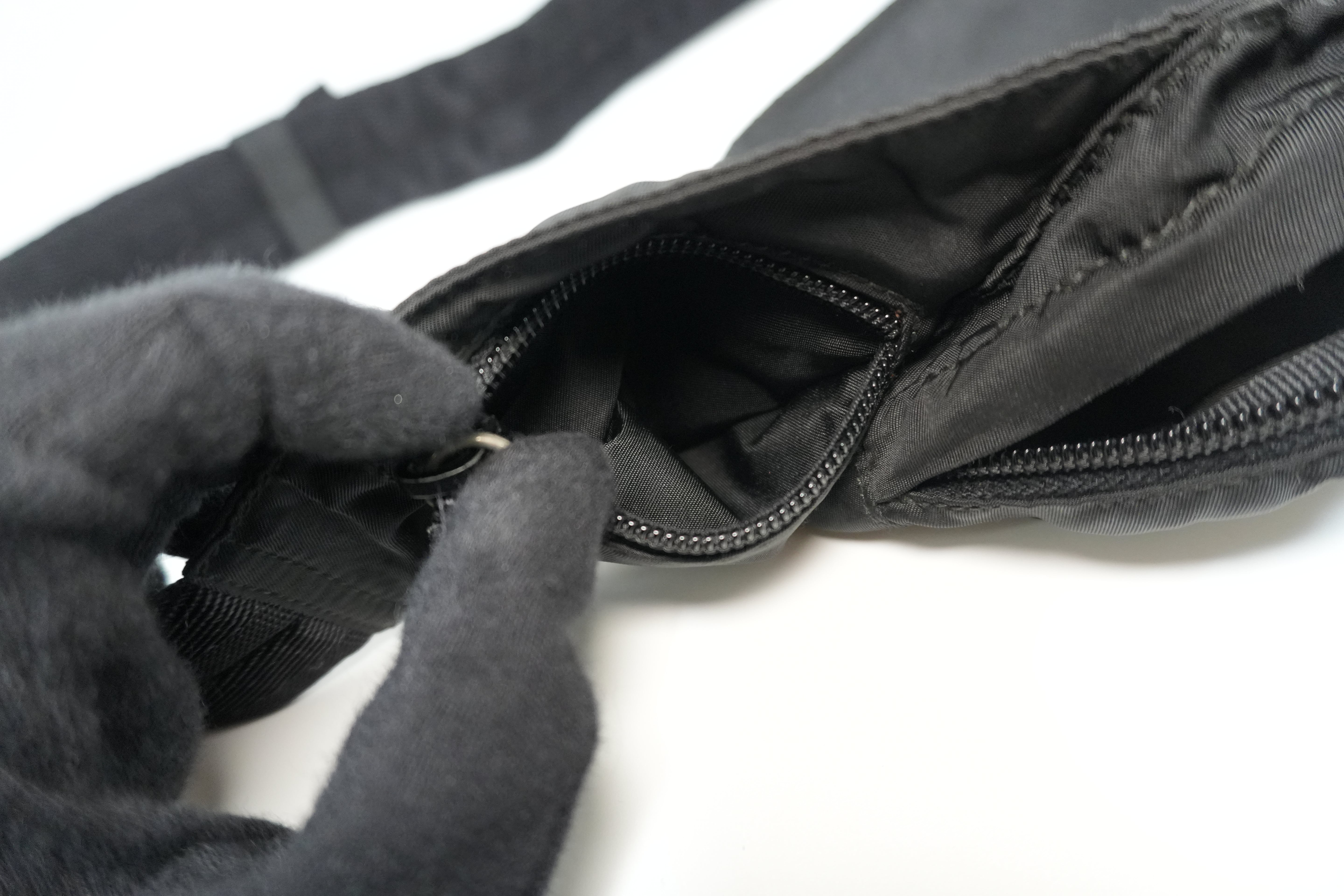 Prada Nylon Waist Bag Black Used