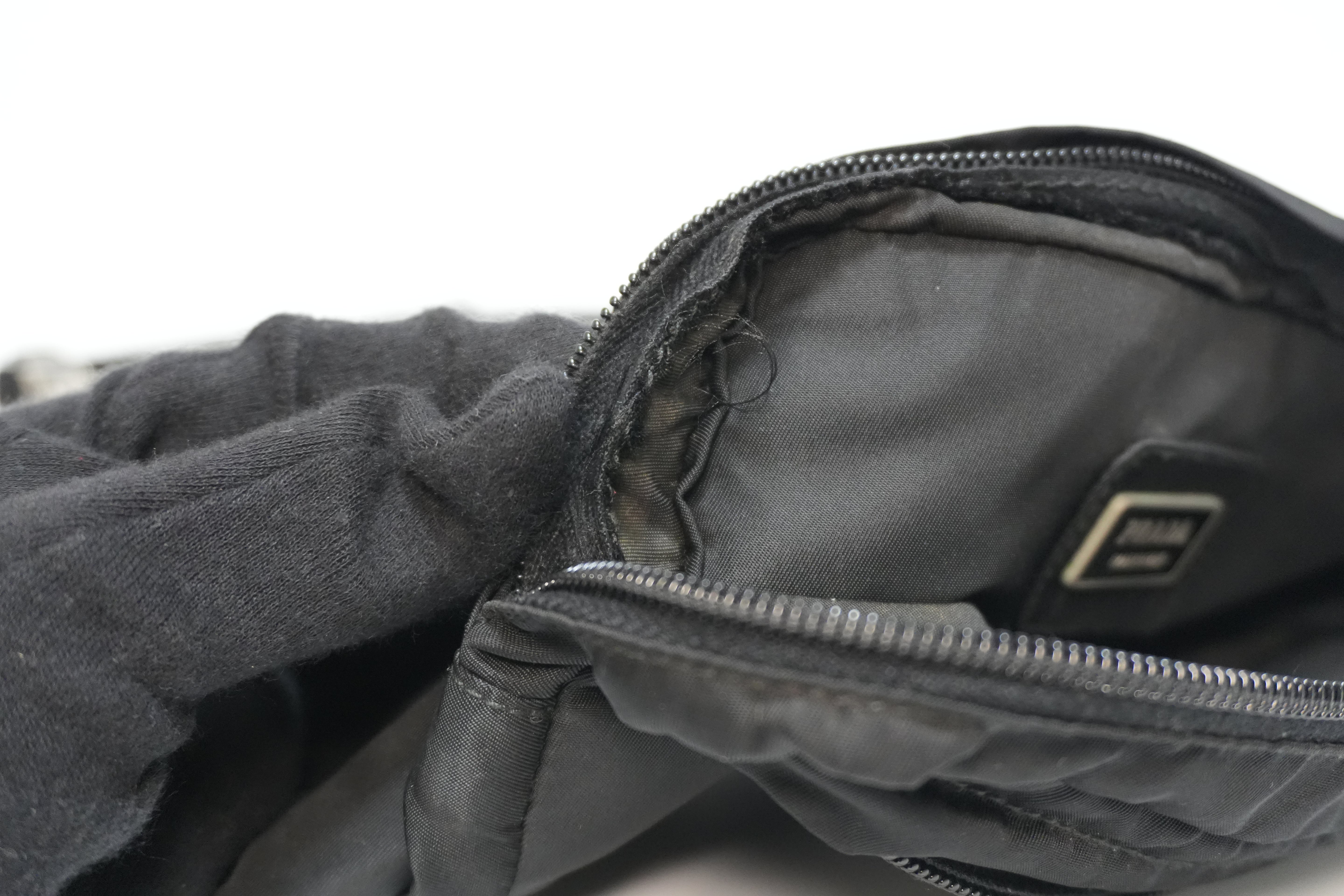 Prada Nylon Waist Bag Black Used