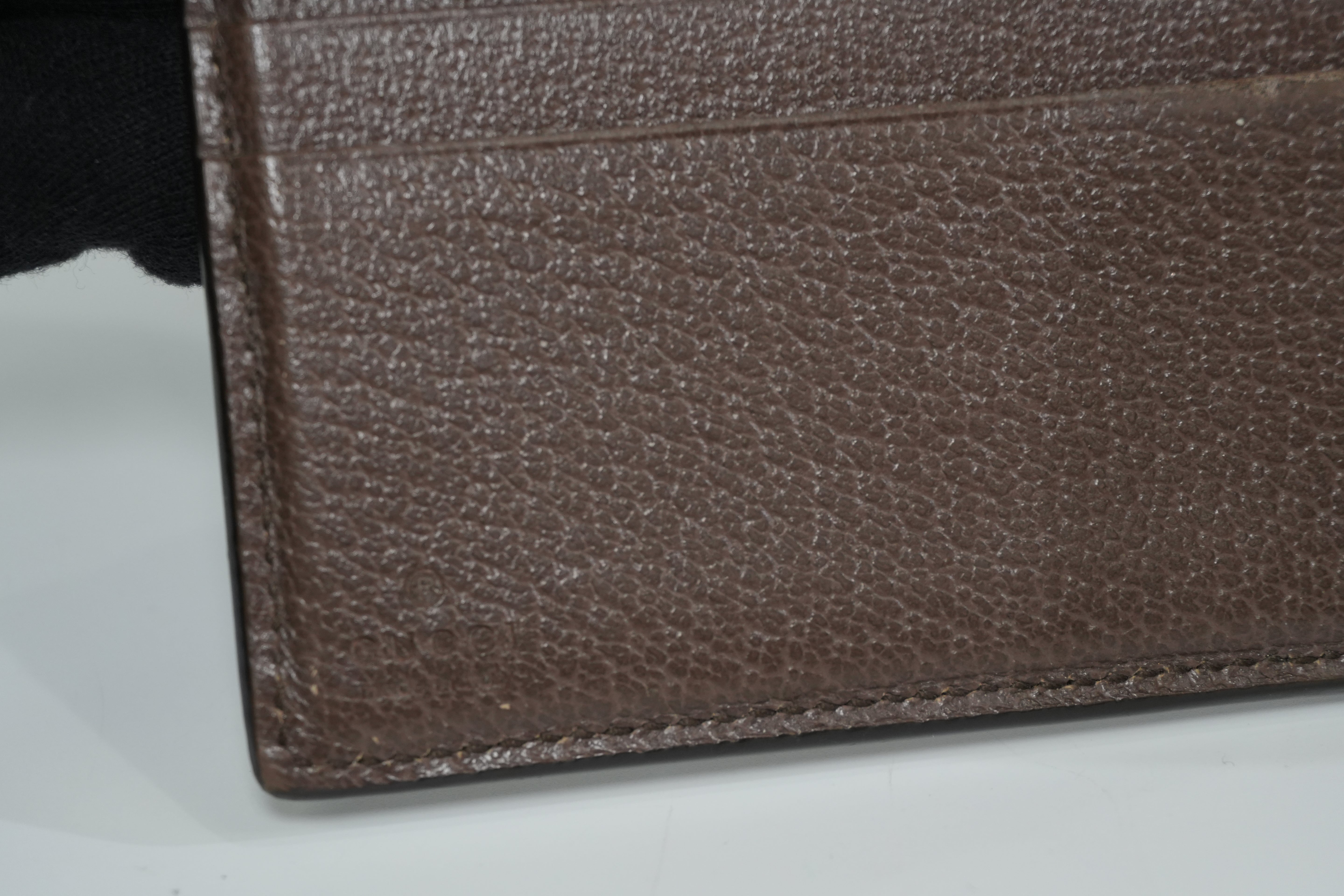 Pre-owned Gucci Ophidia Bifold Wallet Brown