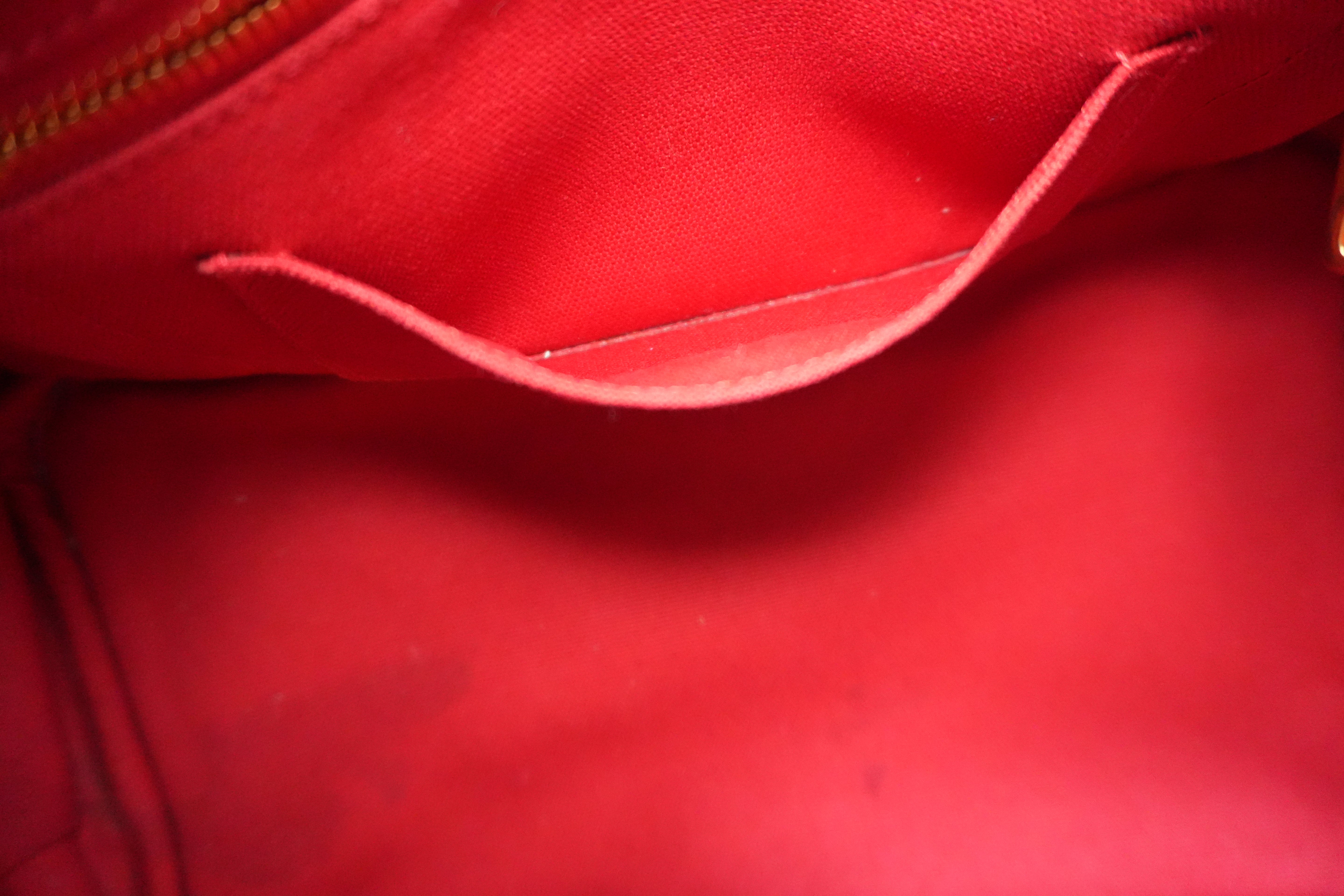 Prada Canvas Canapa Red Handbag Used