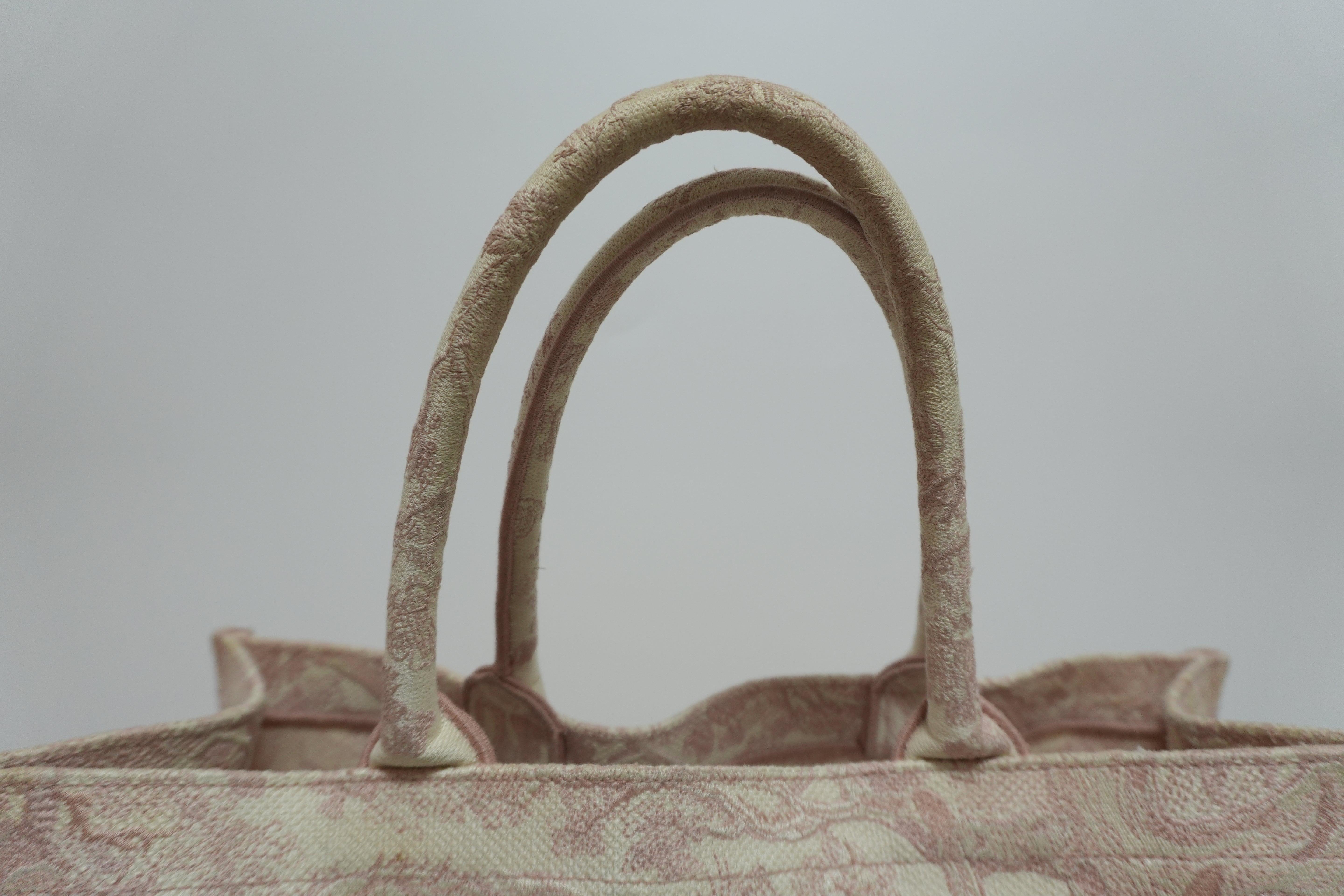 Christian Dior Canvas Tote Bag Pink Used