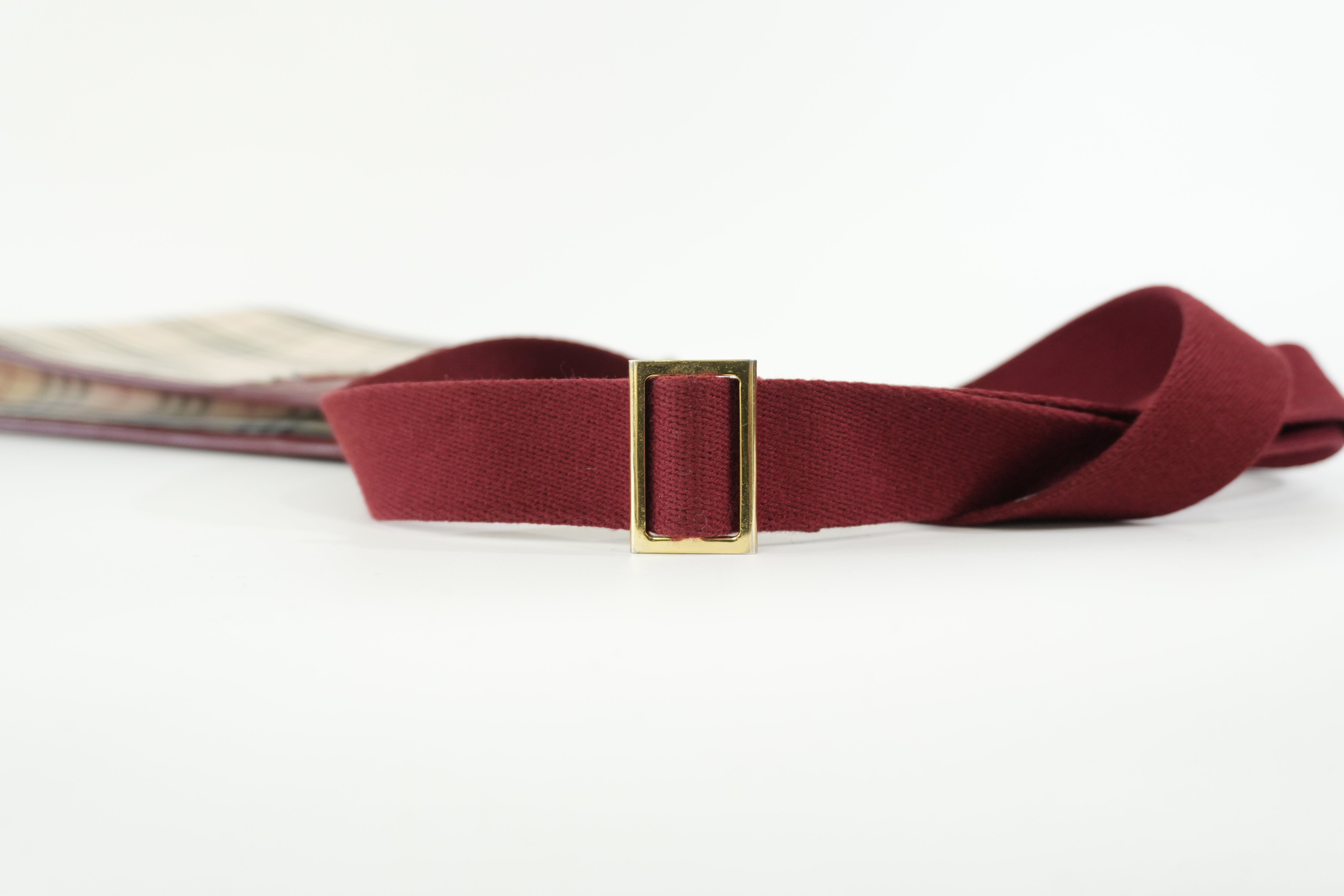 Pre-owned Burberry Nova Check Shoulder Bag Burgundy and Beige