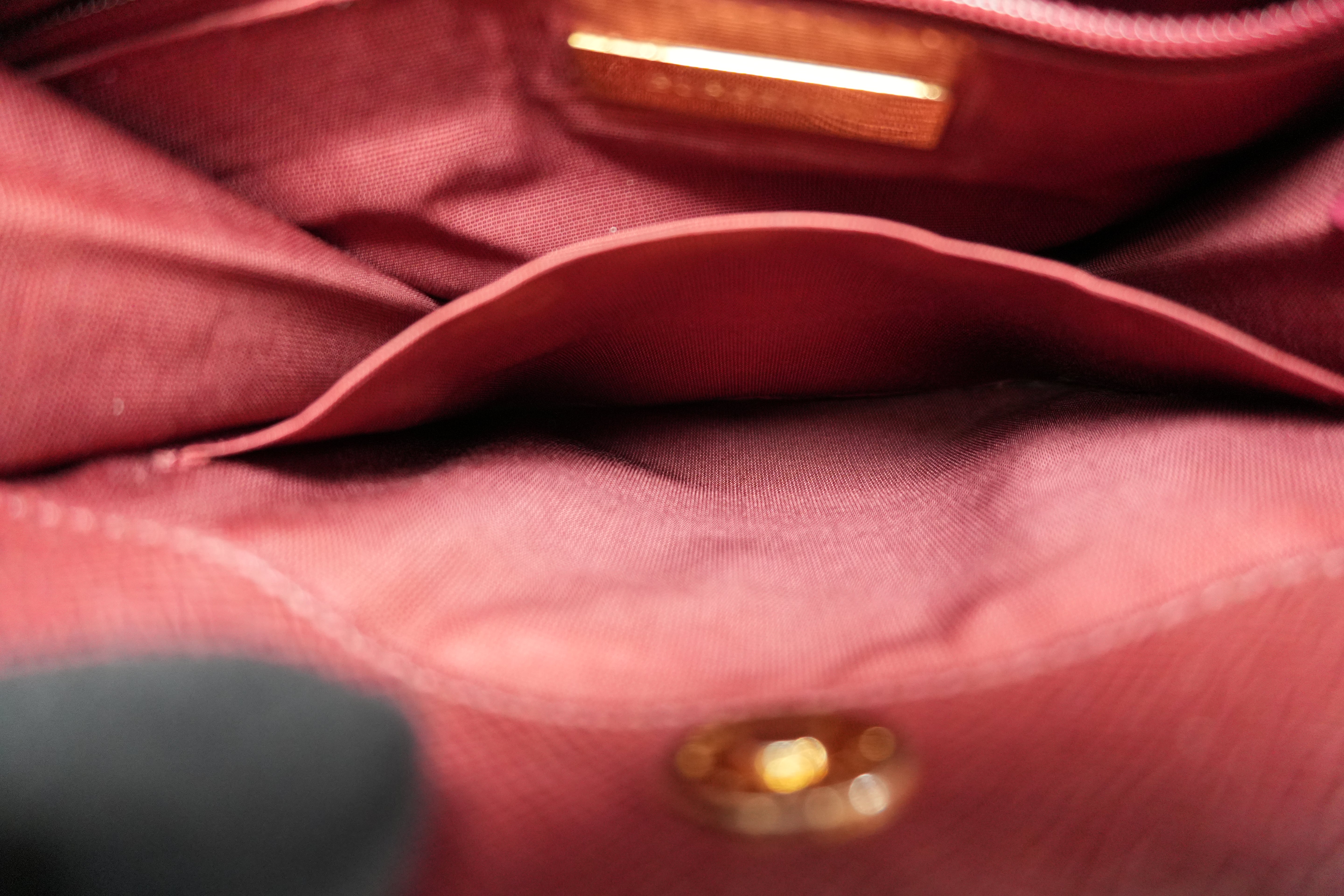 Pre-owned Burberry Nova Check Shoulder Bag Burgundy and Beige