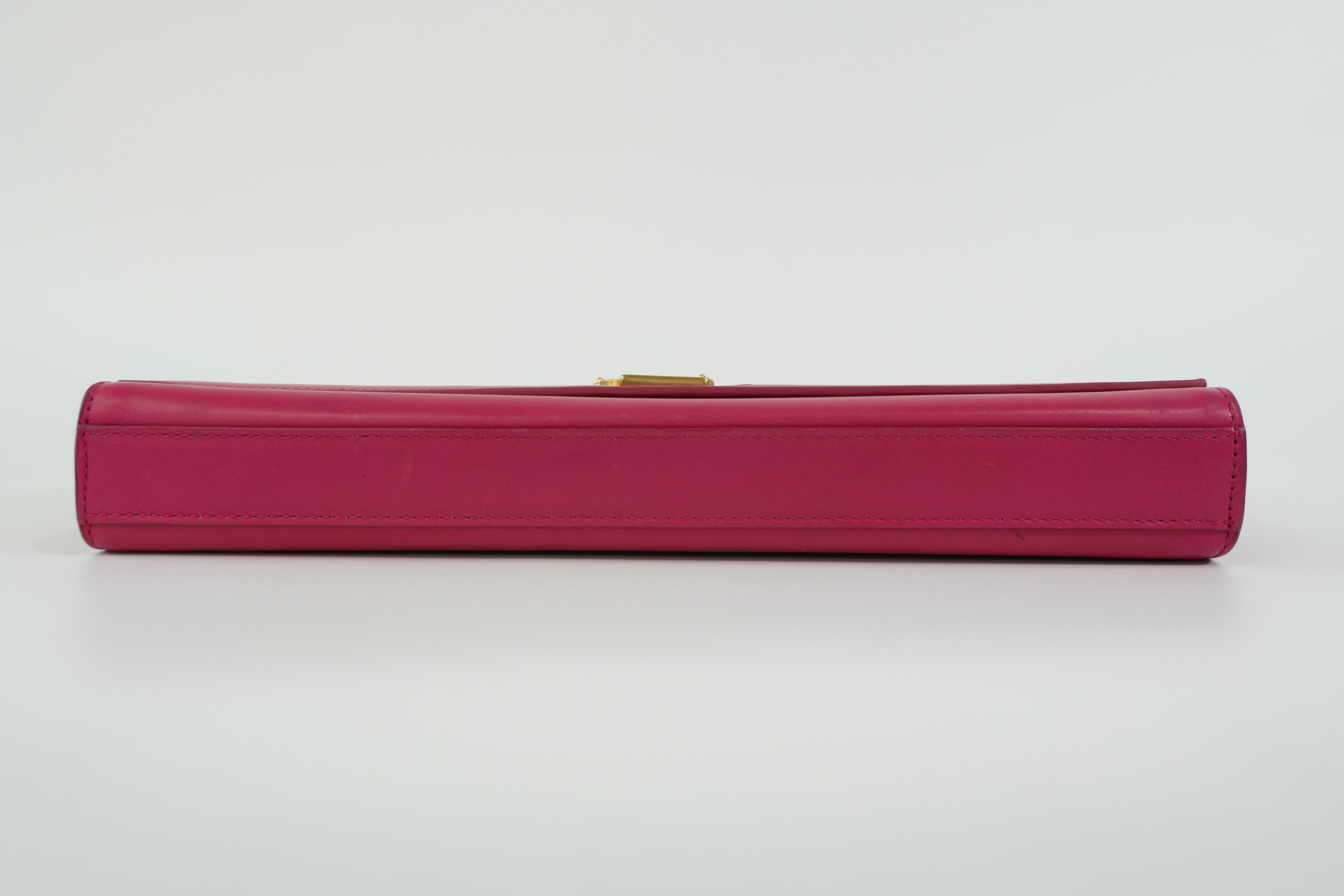 Pre-owned Saint Laurent Cassandre Clutch Bag Pink