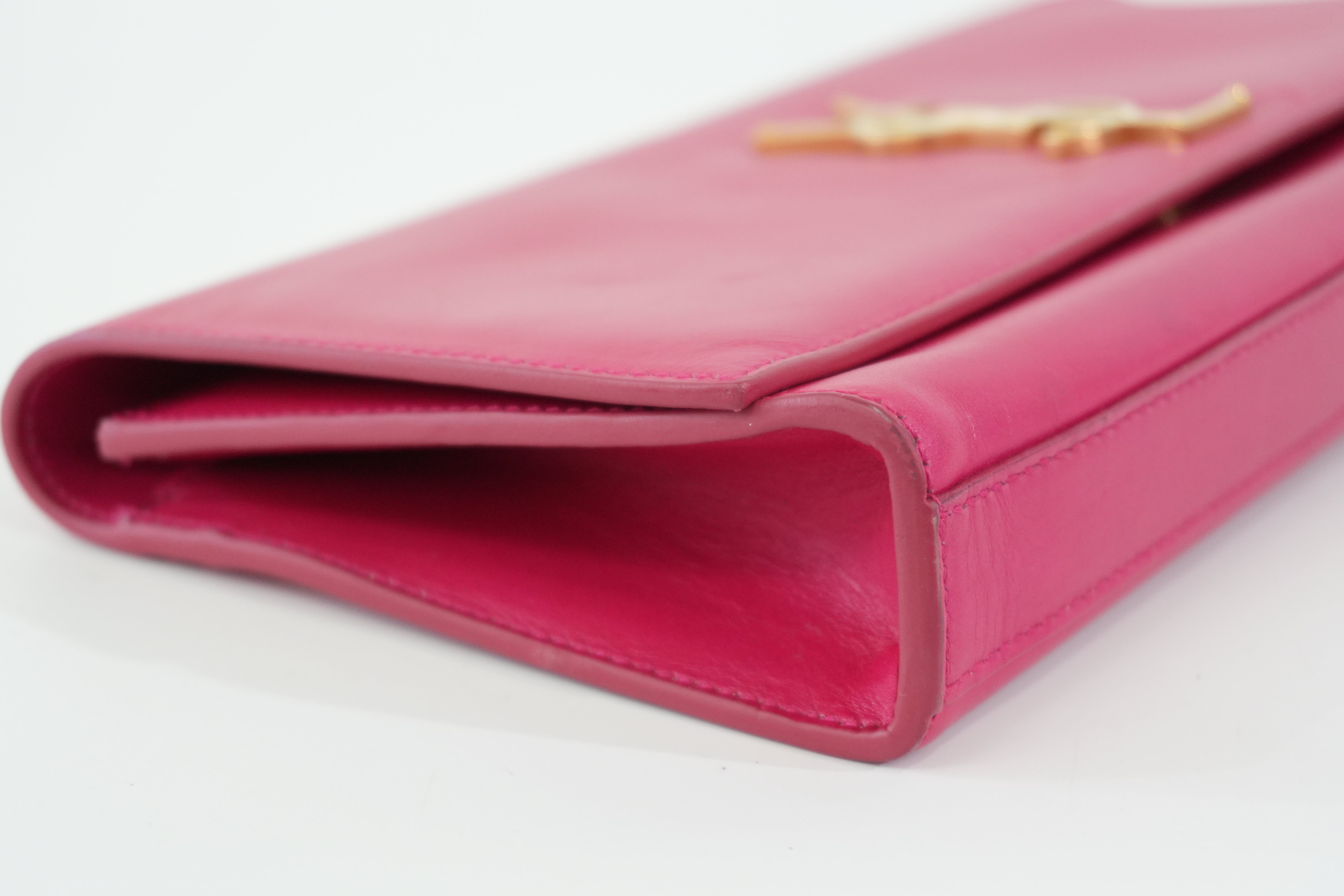 Pre-owned Saint Laurent Cassandre Clutch Bag Pink