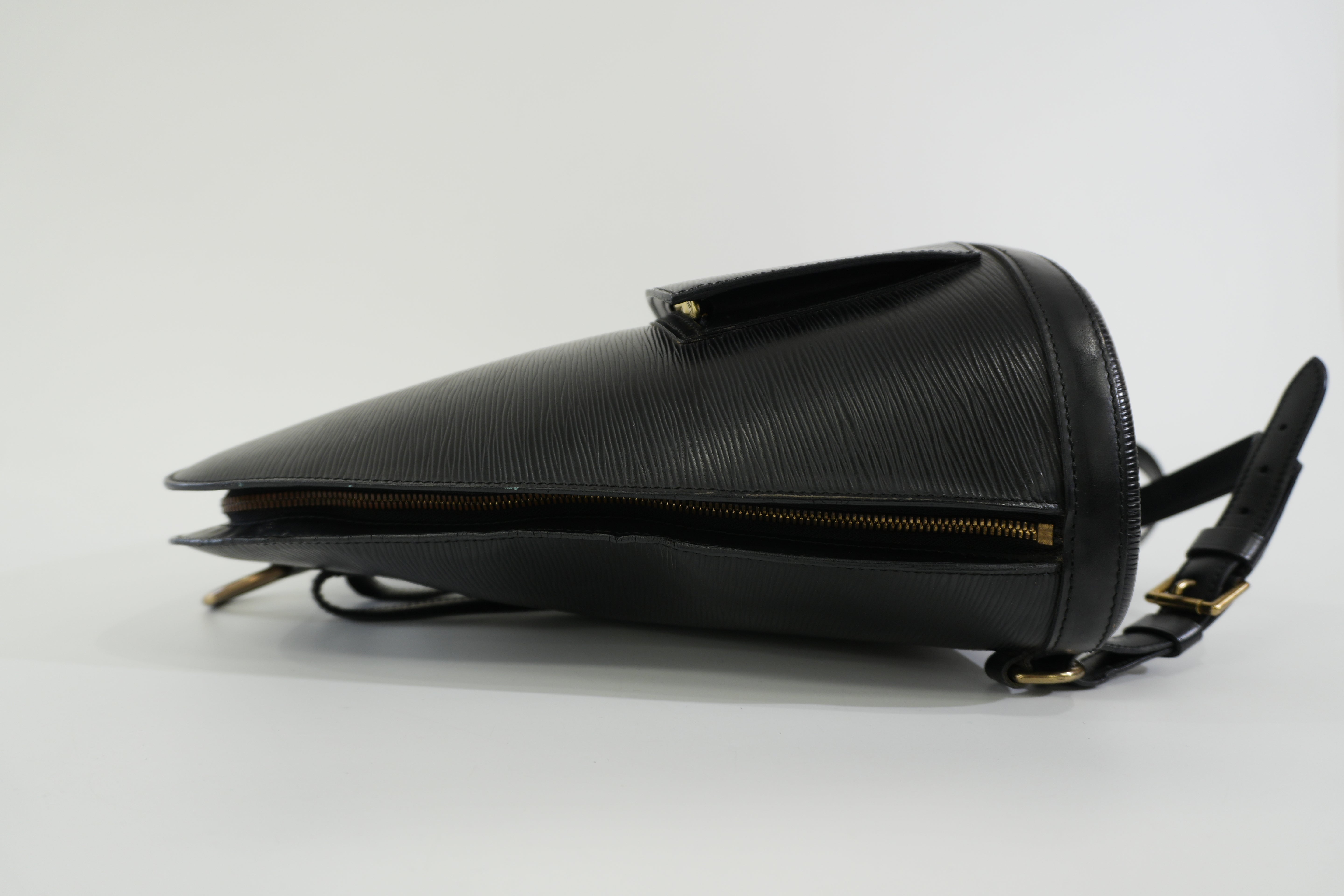 Pre-owned Louis Vuitton Epi Gobelins Backpack Black