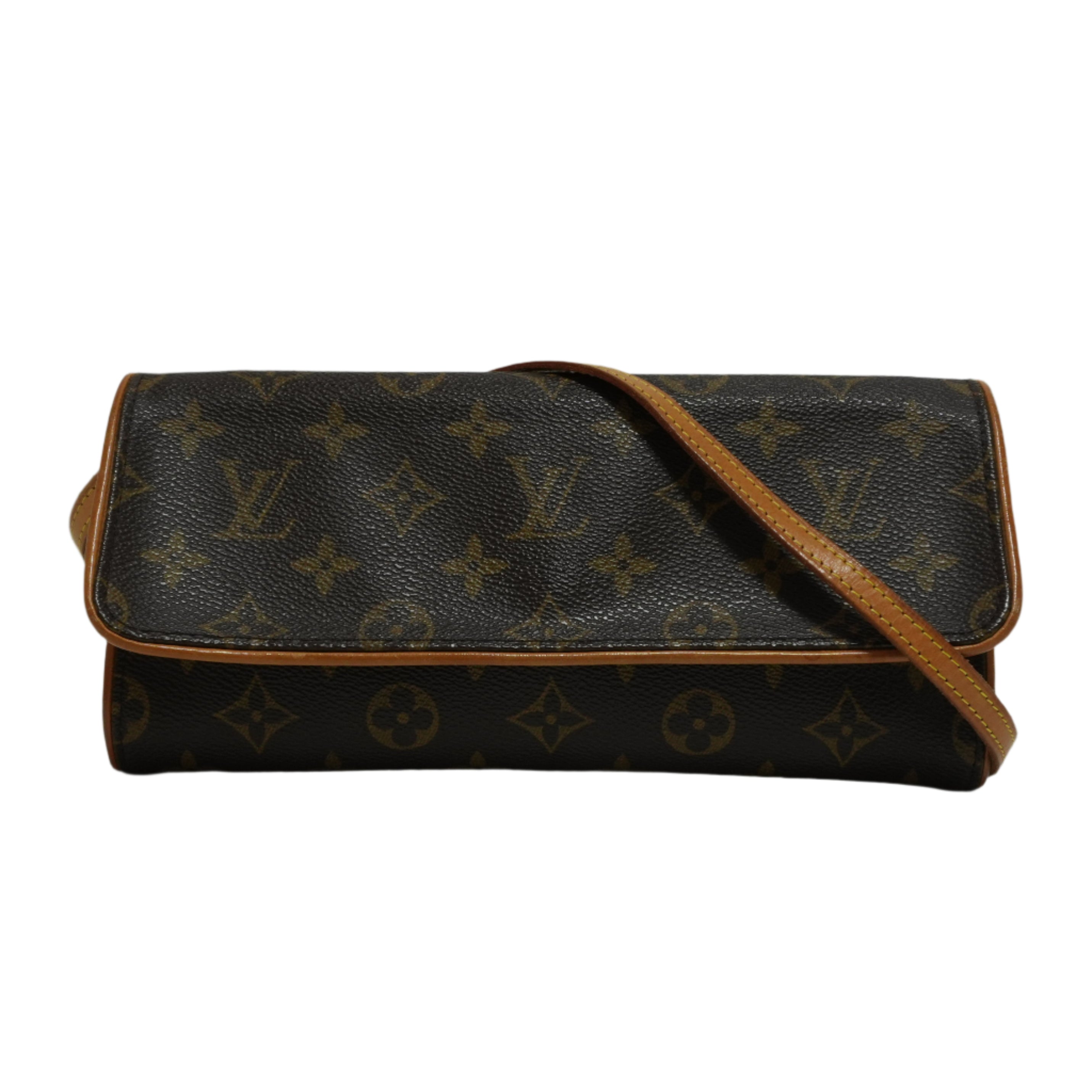 Louis Vuitton Monogram Twin Pochette GM Shoulder Bag Used