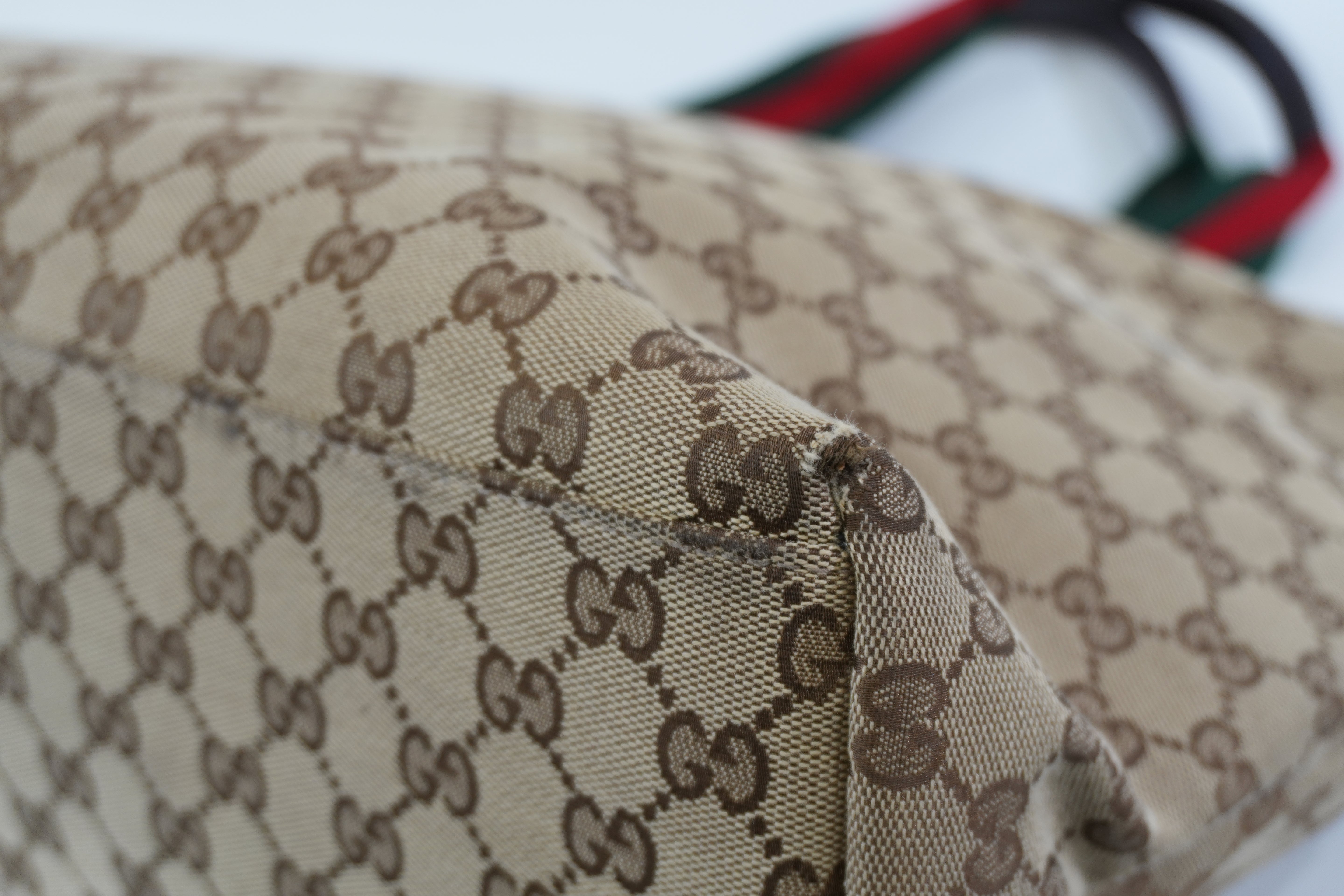 Pre-owned Gucci Ophidia Tote Bag Brown