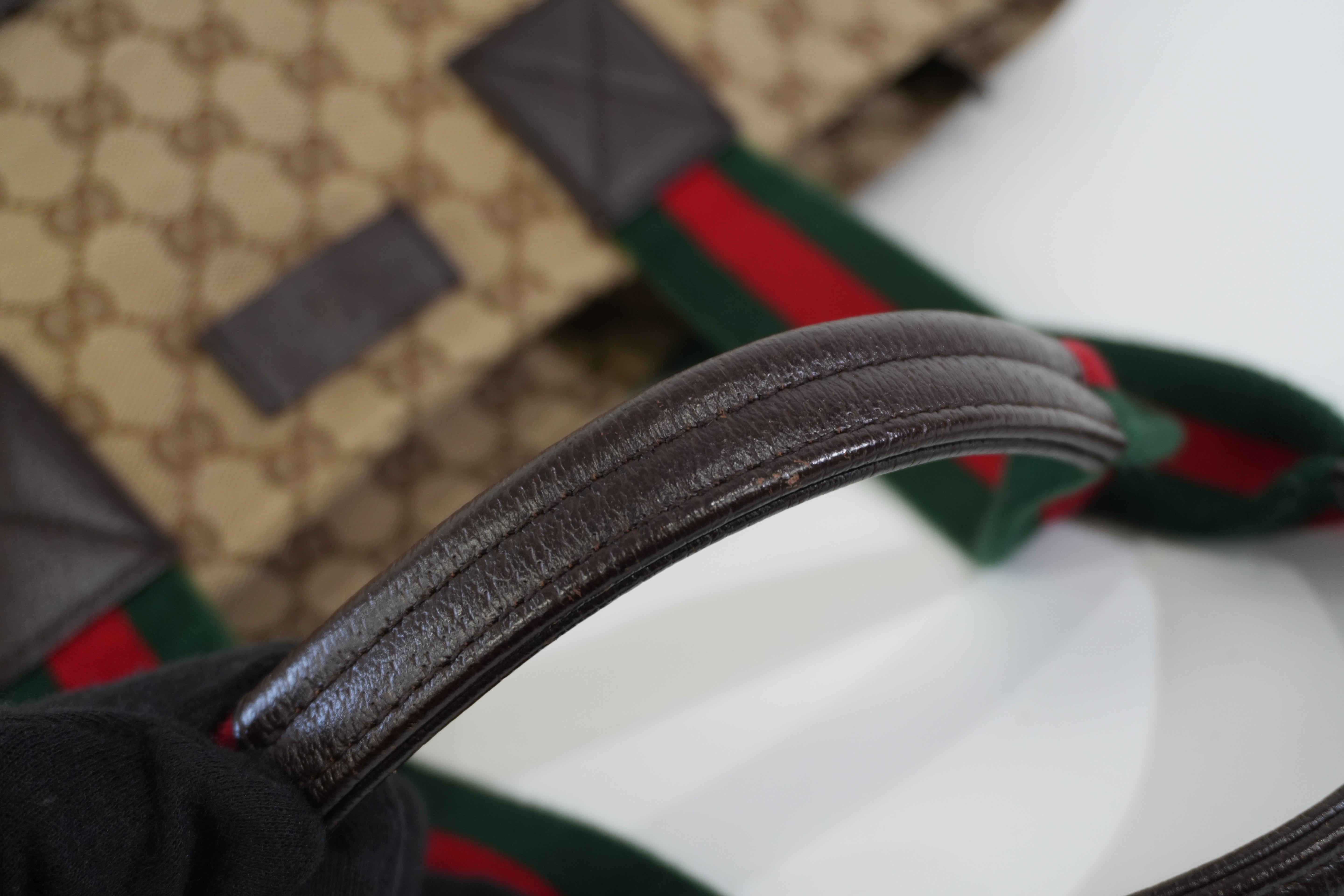 Pre-owned Gucci Ophidia Tote Bag Brown