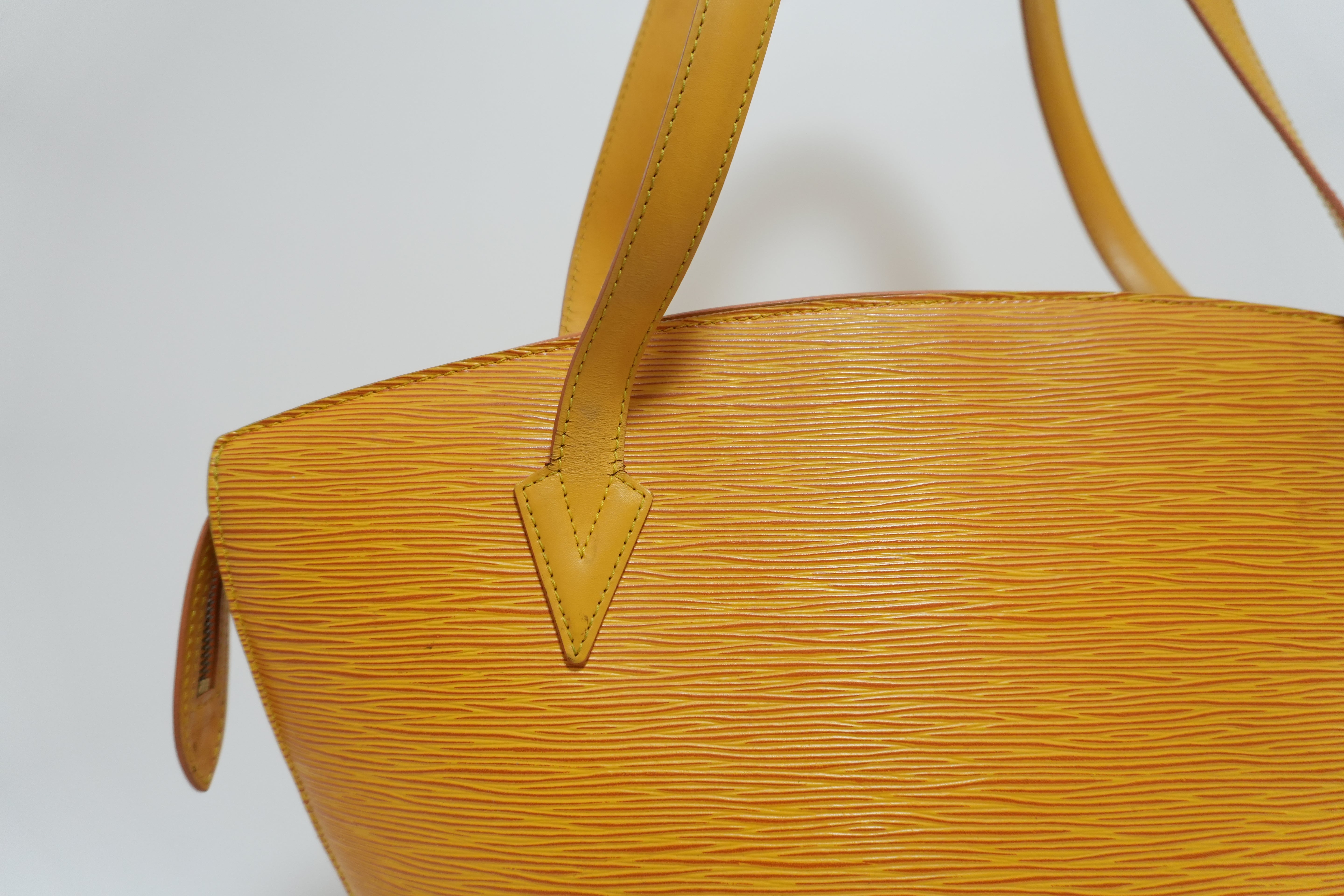 Louis Vuitton Epi Saint Jacques Shoulder Bag Yellow Used