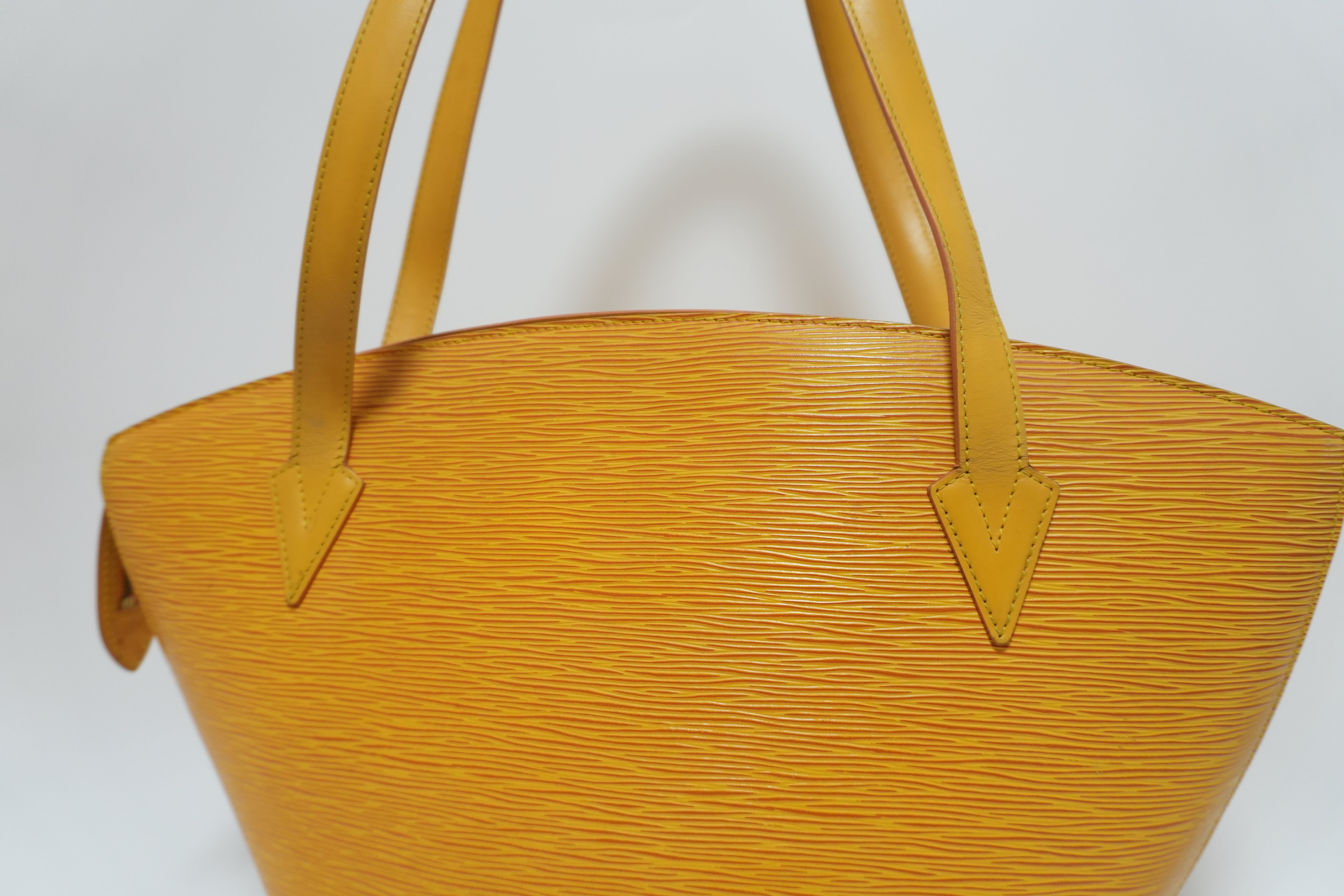 Louis Vuitton Epi Saint Jacques Shoulder Bag Yellow Used