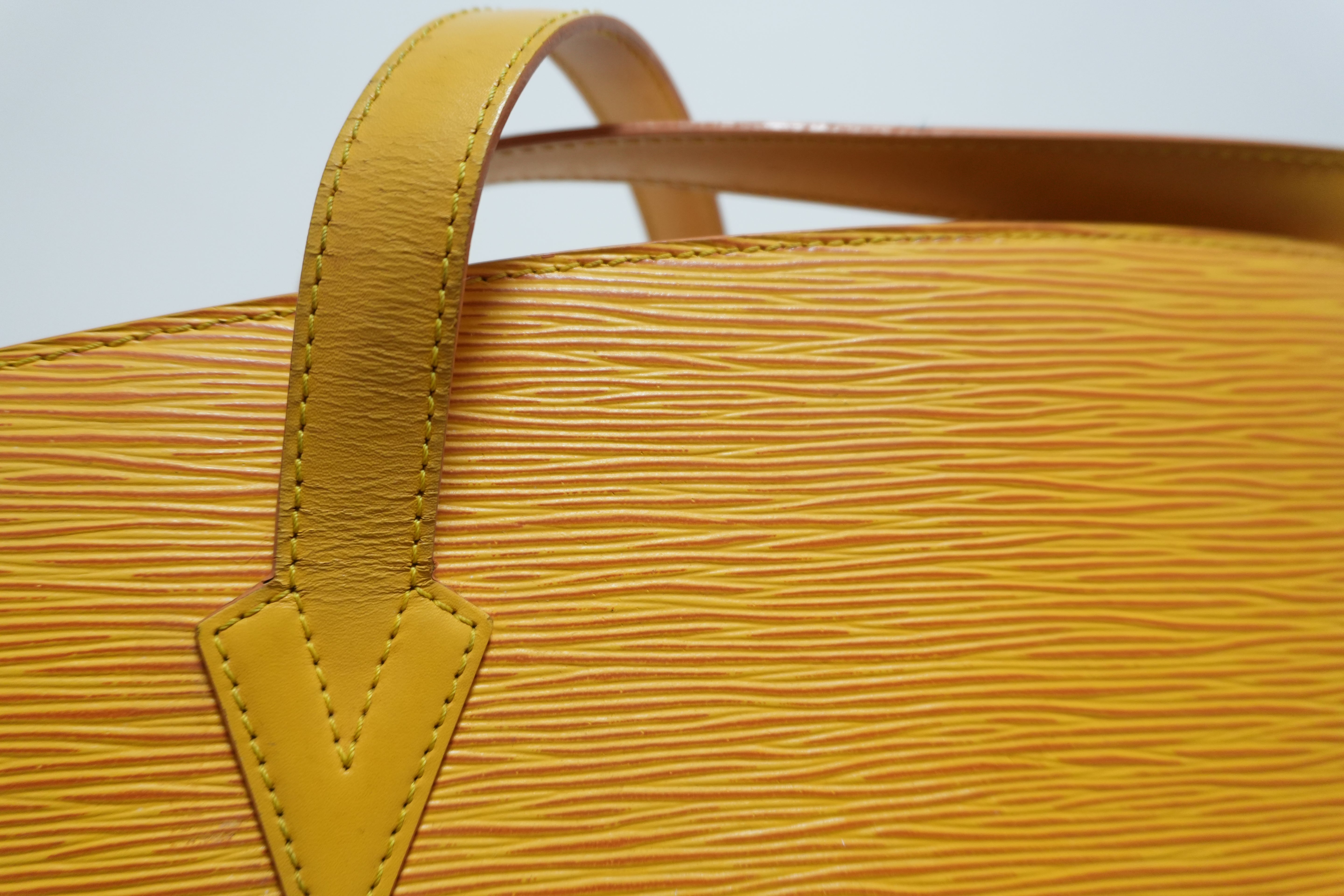 Louis Vuitton Epi Saint Jacques Shoulder Bag Yellow Used