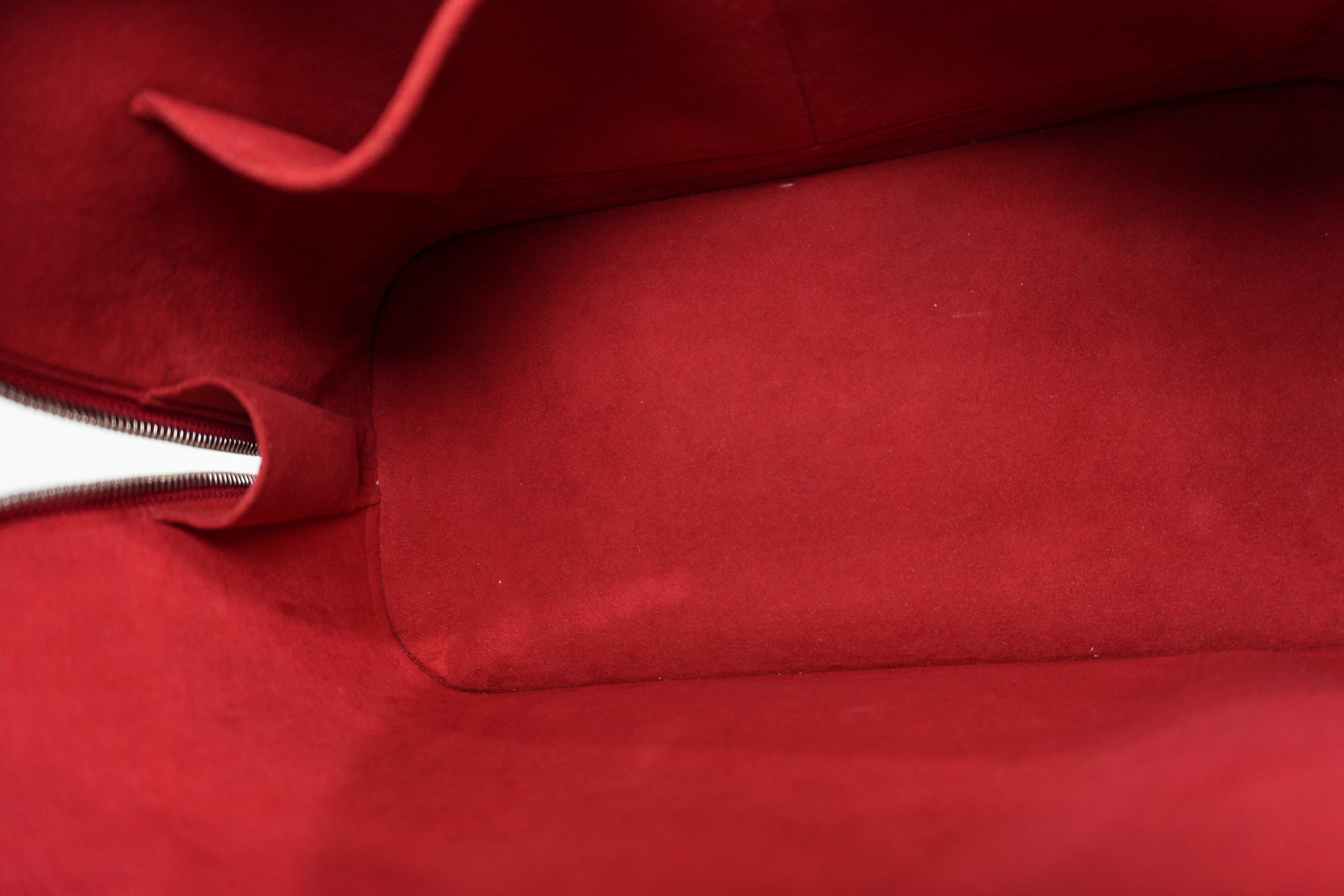 Pre-owned Louis Vuitton Epi Alma PM Handbag Red