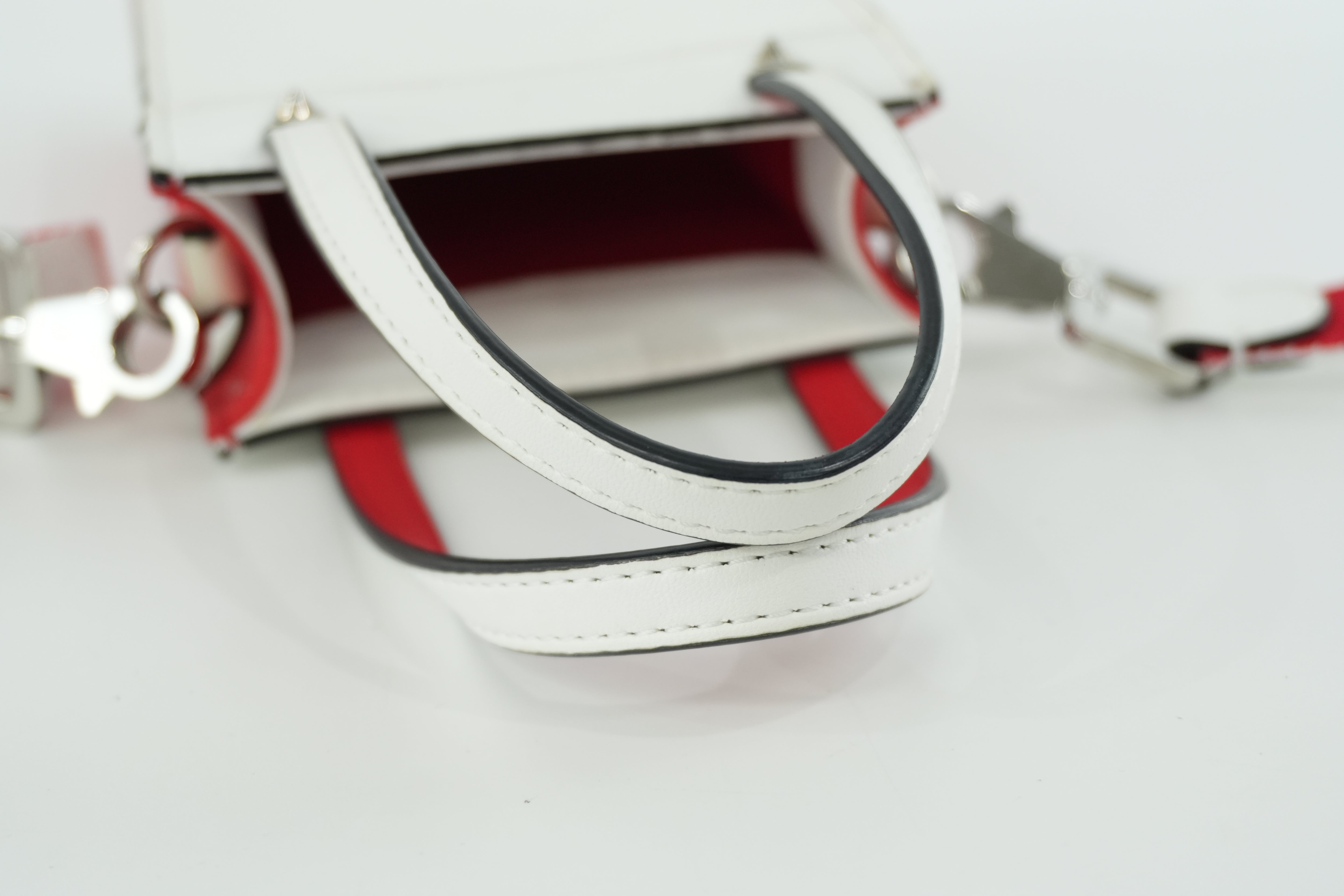 Christian Louboutin Two Way Shoulder Bag White Used