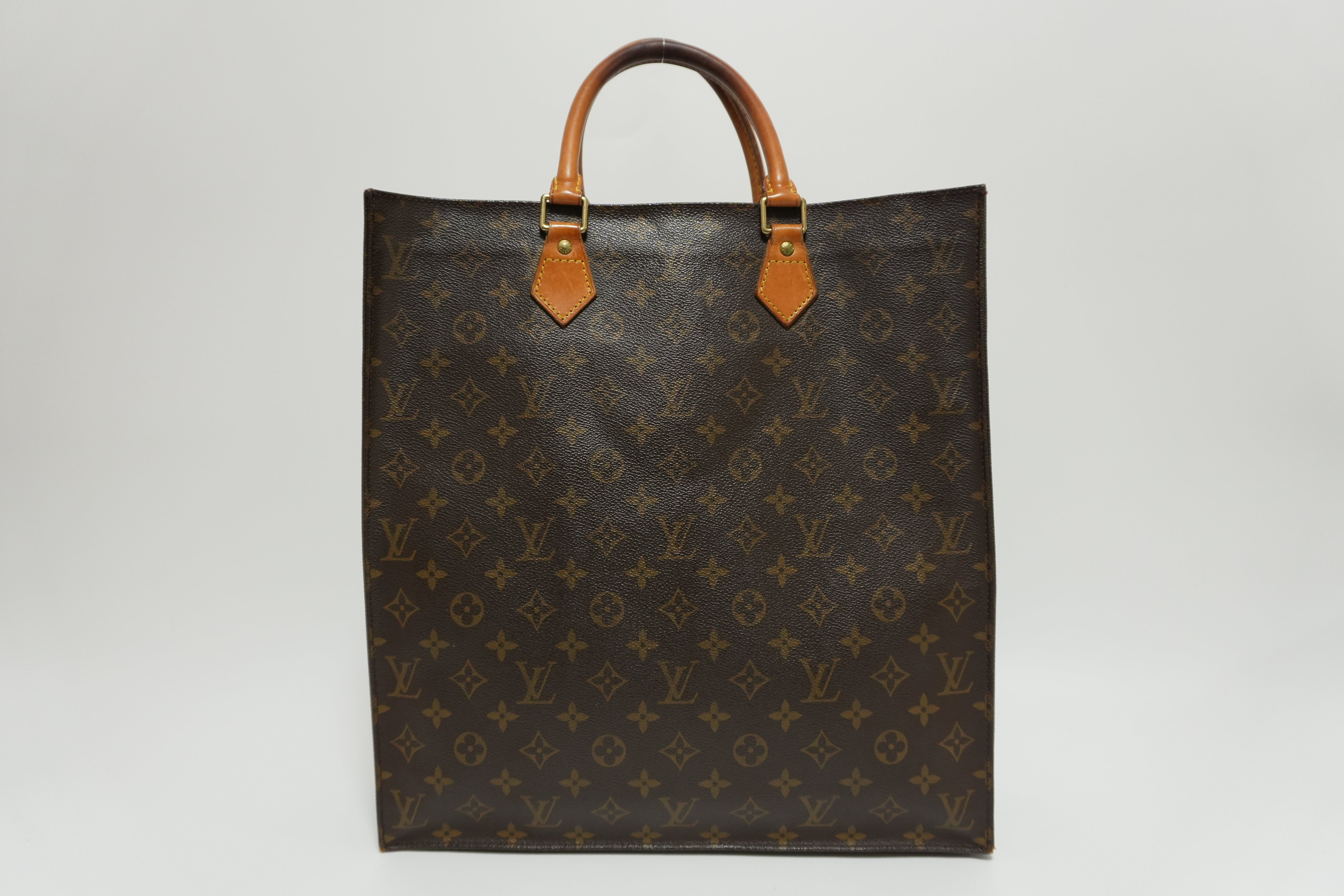 Louis Vuitton Monogram Sac Plat Handbag Used