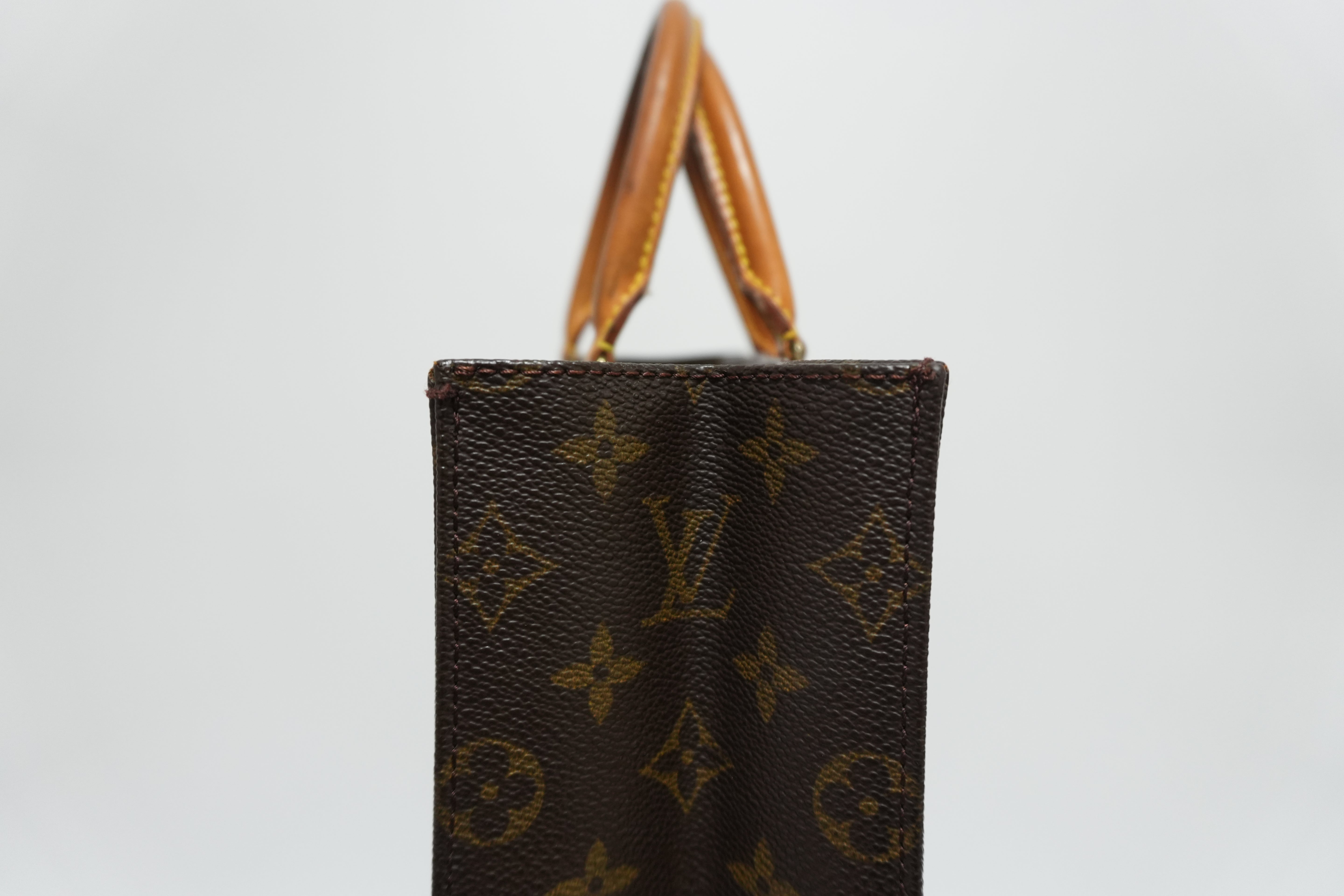 Louis Vuitton Monogram Sac Plat Handbag Used