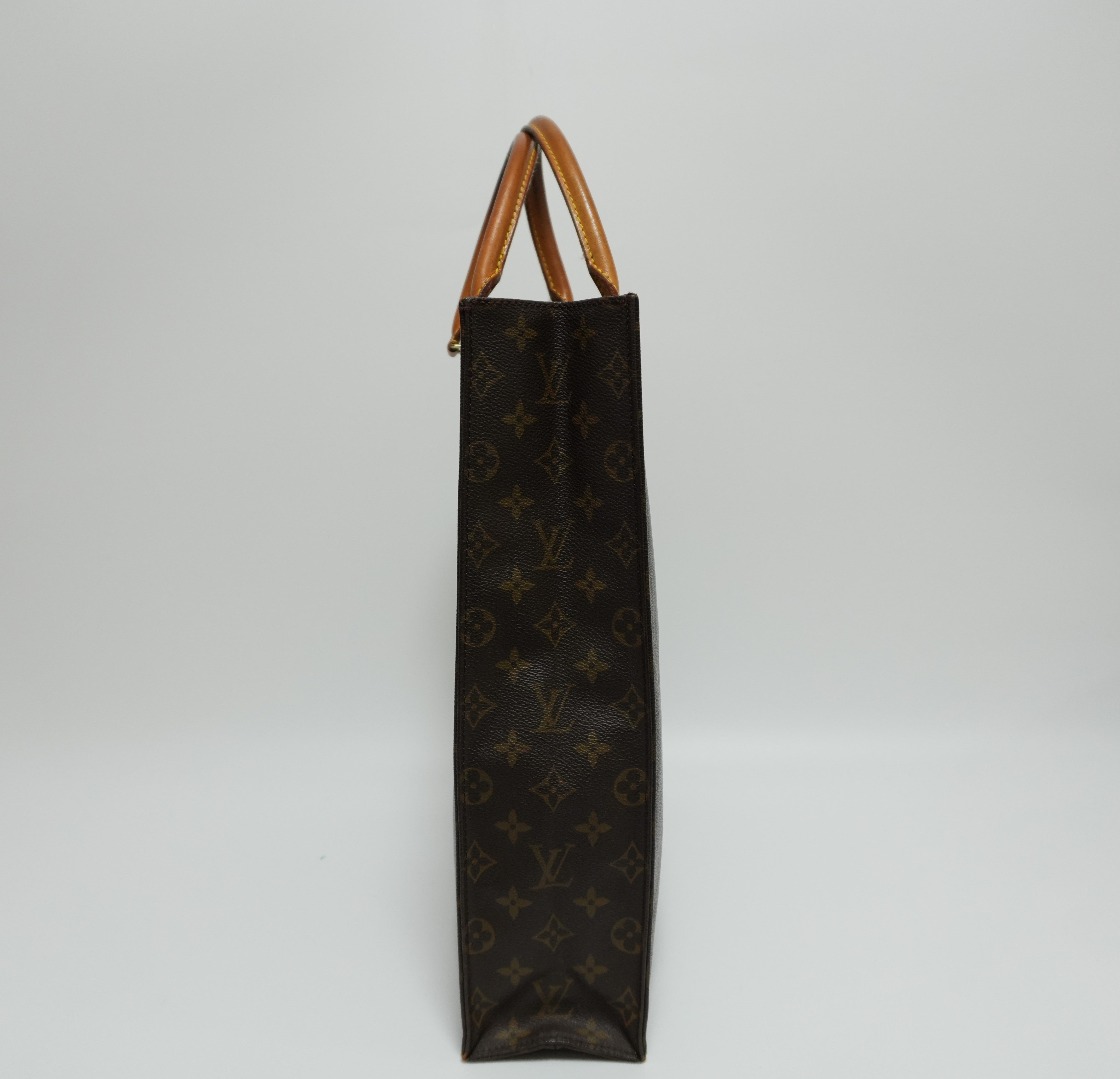 Louis Vuitton Monogram Sac Plat Handbag Used