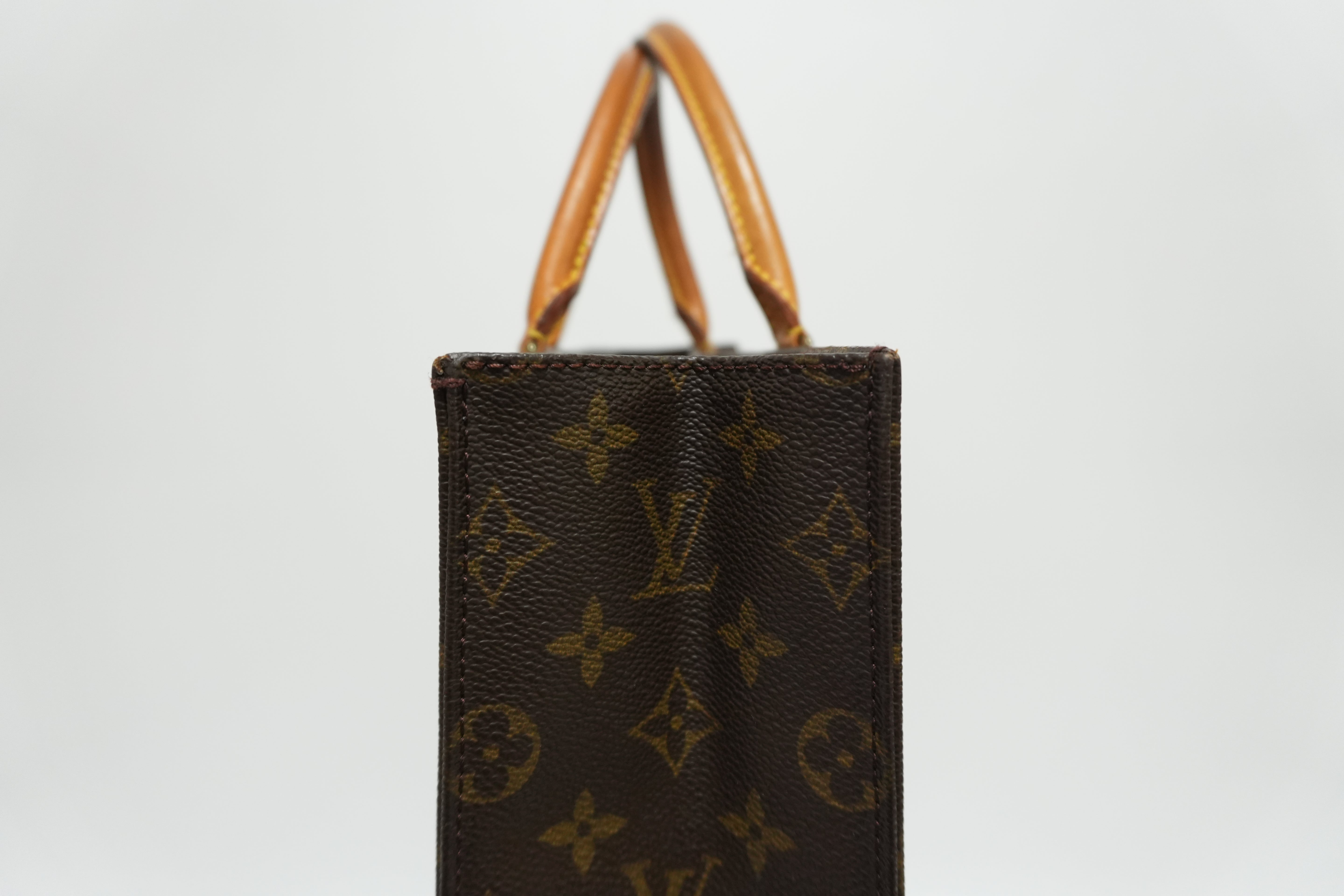 Louis Vuitton Monogram Sac Plat Handbag Used