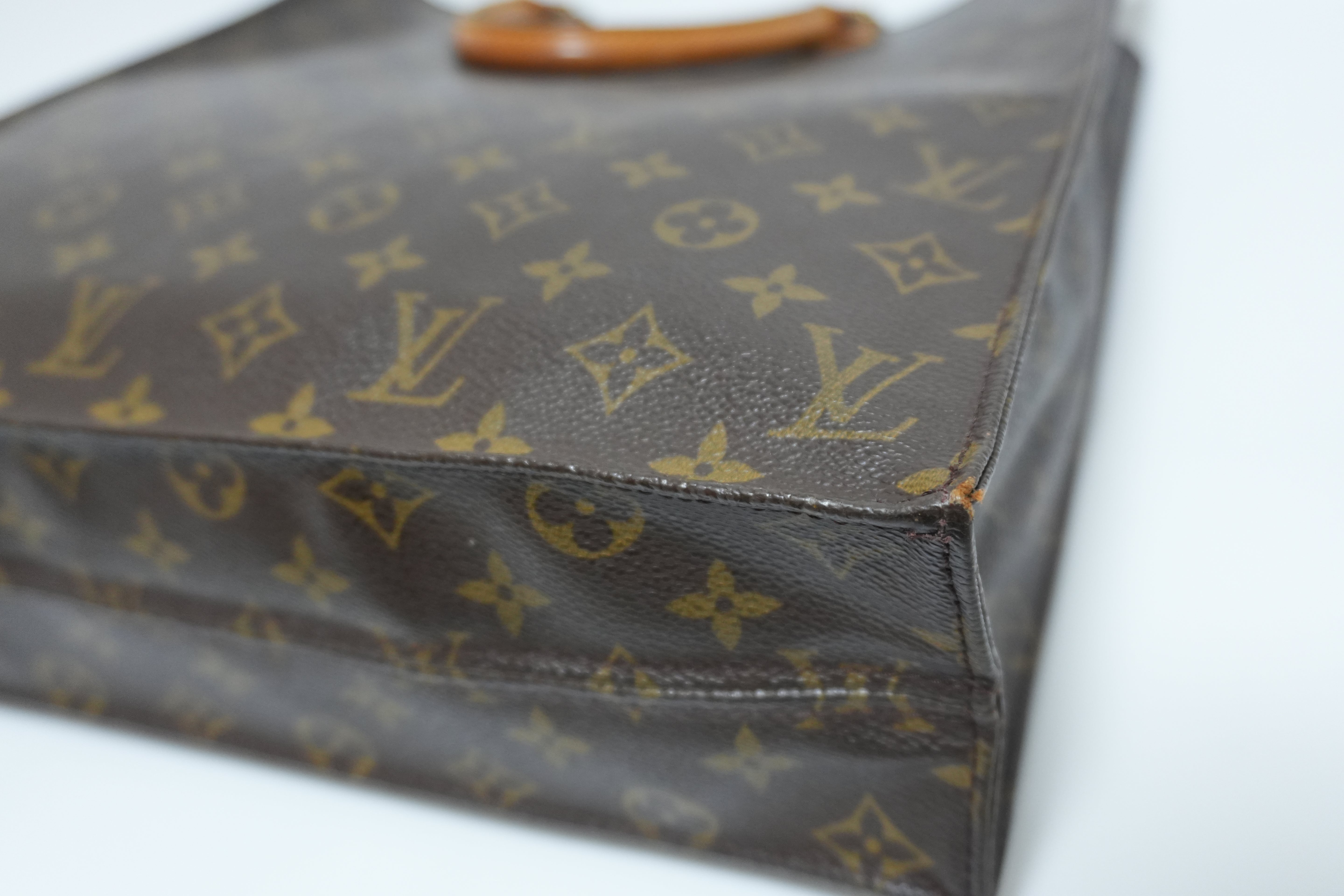 Louis Vuitton Monogram Sac Plat Handbag Used