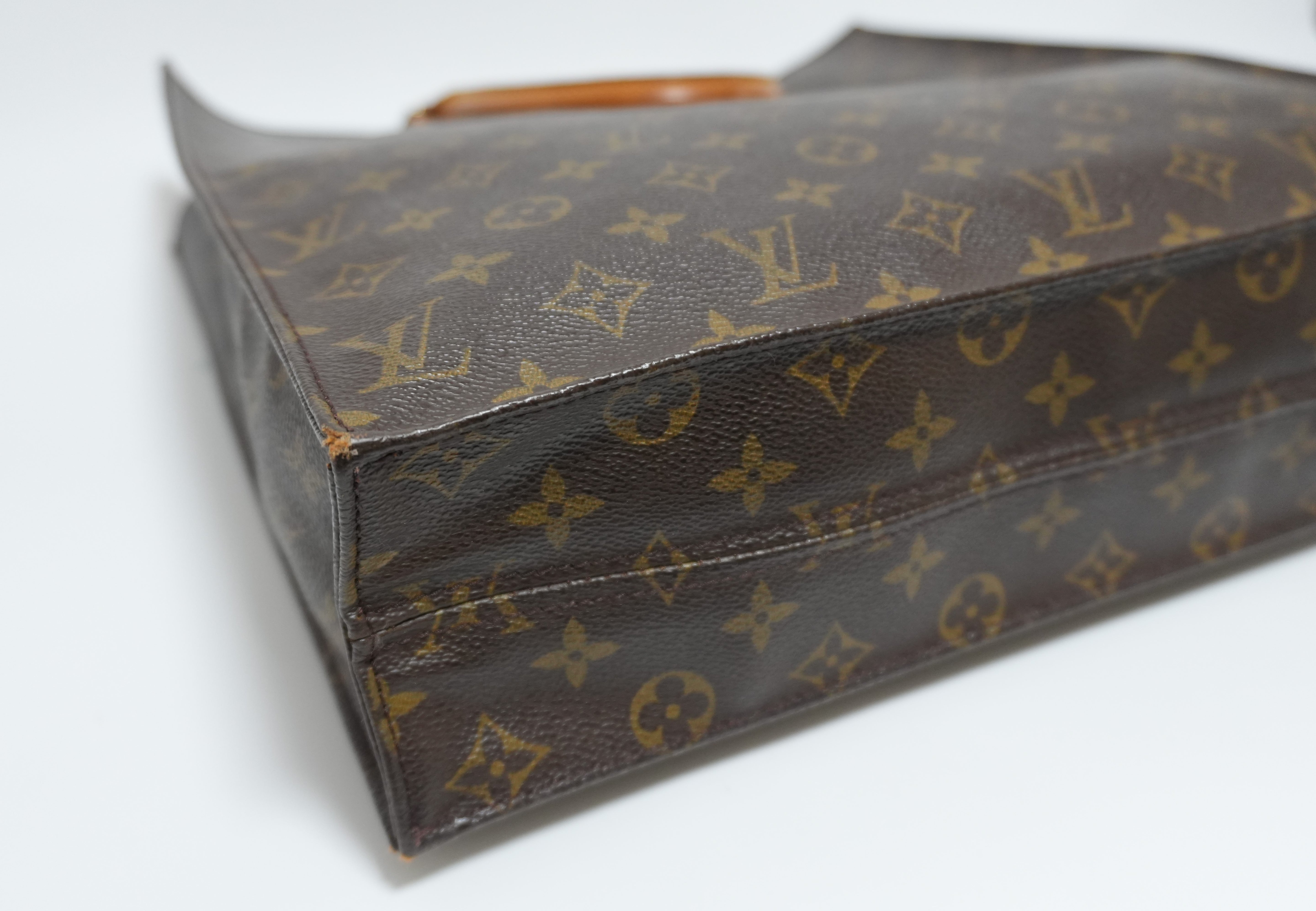 Louis Vuitton Monogram Sac Plat Handbag Used