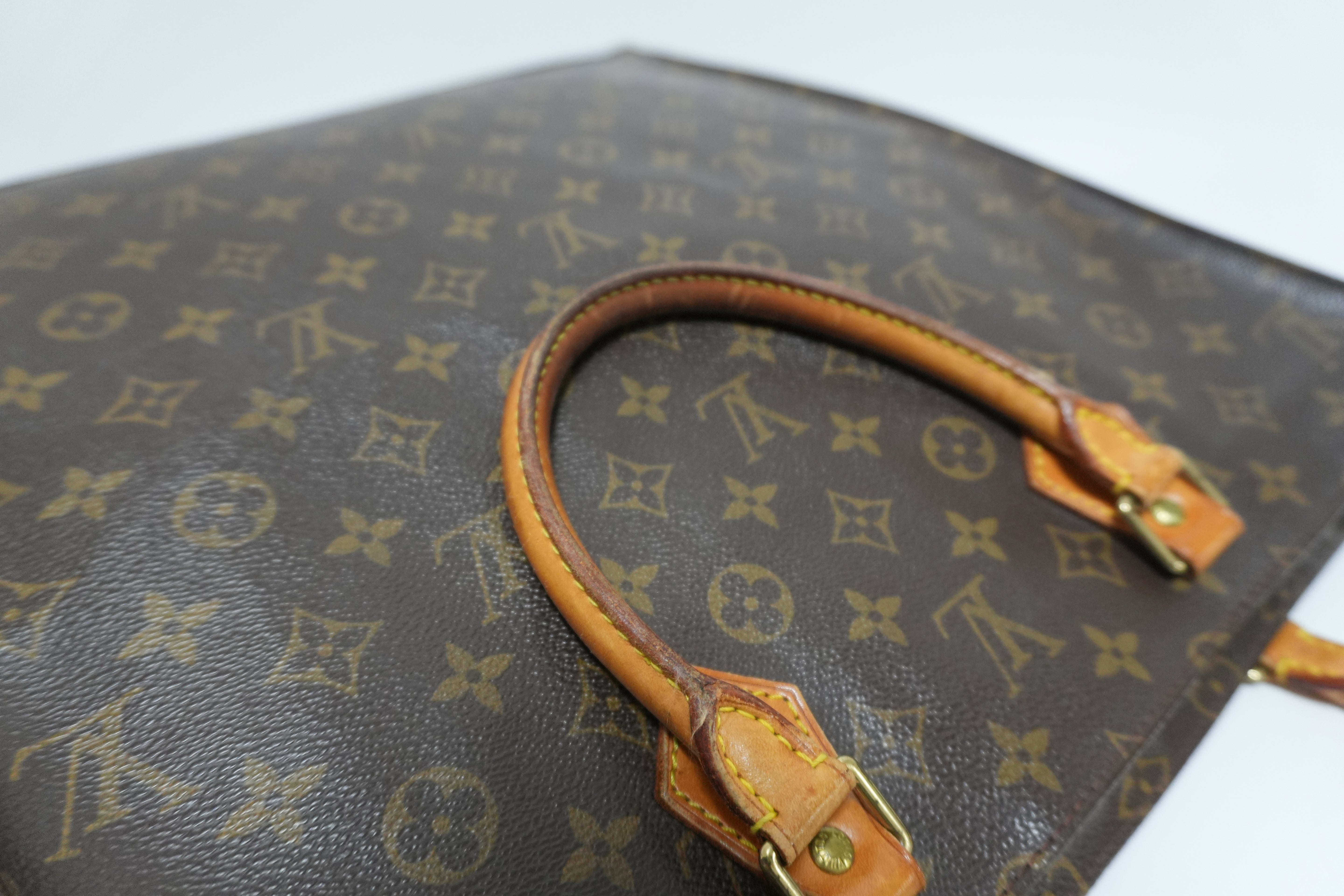 Louis Vuitton Monogram Sac Plat Handbag Used