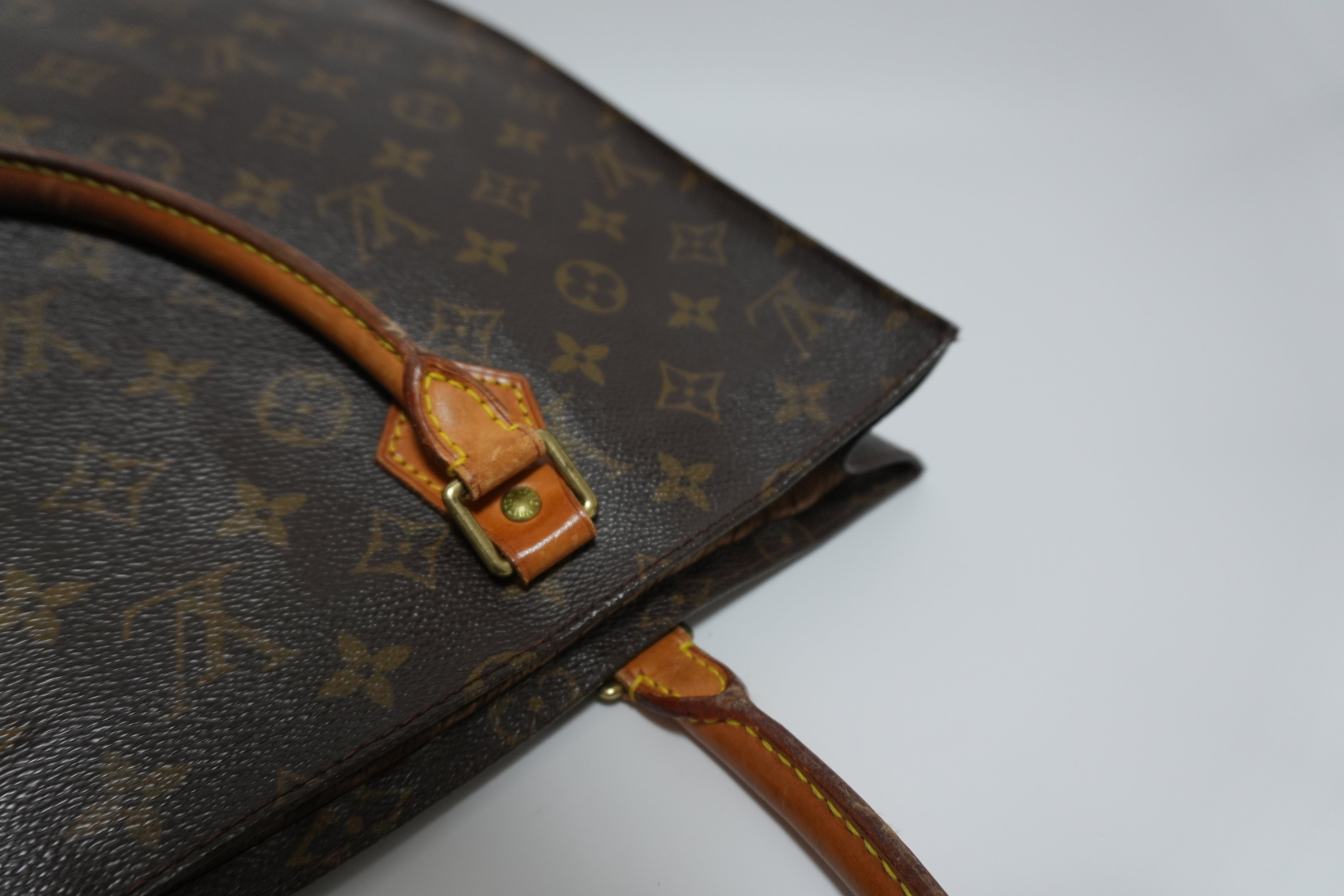 Louis Vuitton Monogram Sac Plat Handbag Used