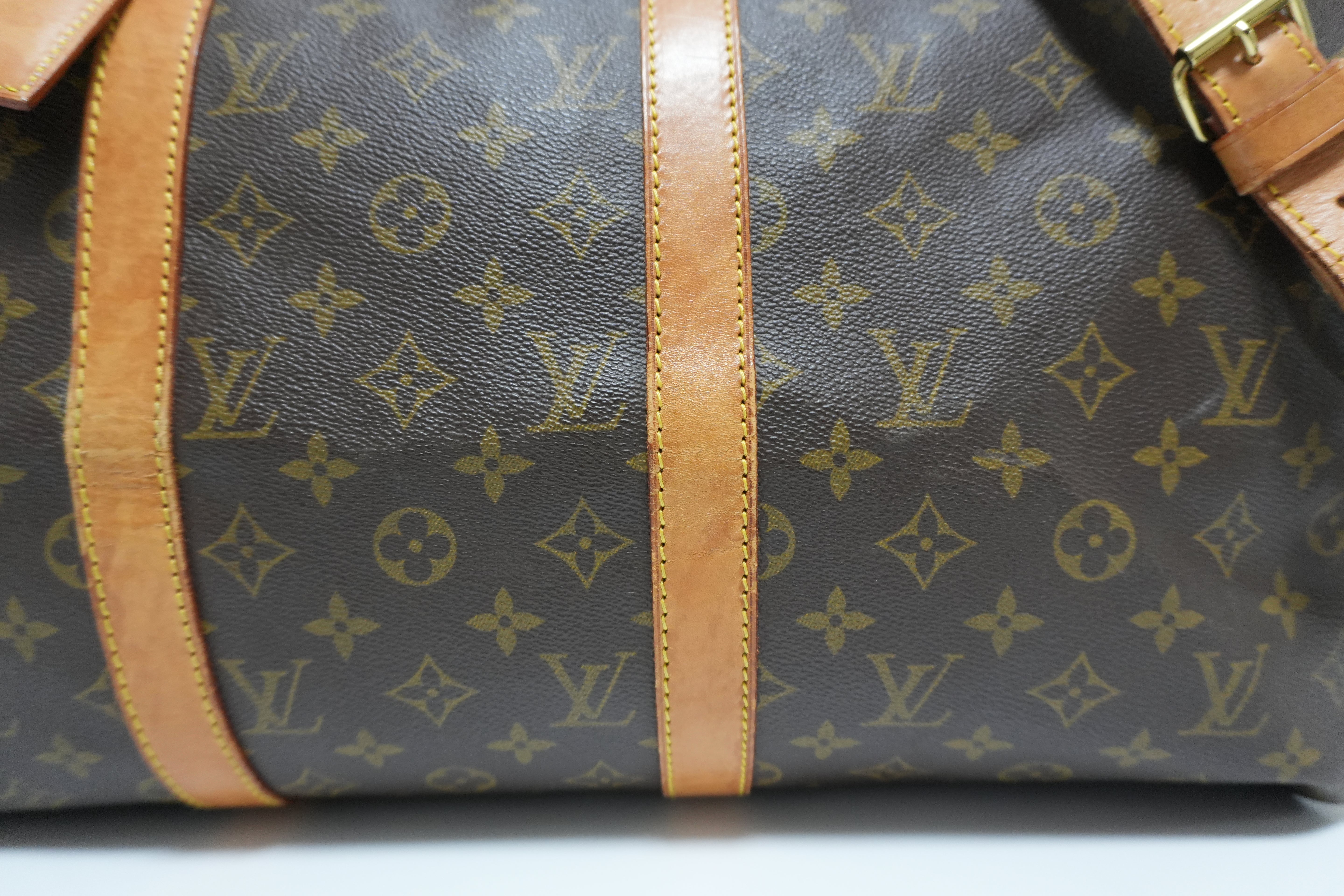 Louis Vuitton Monogram Keepall 50 Bandouliere Used