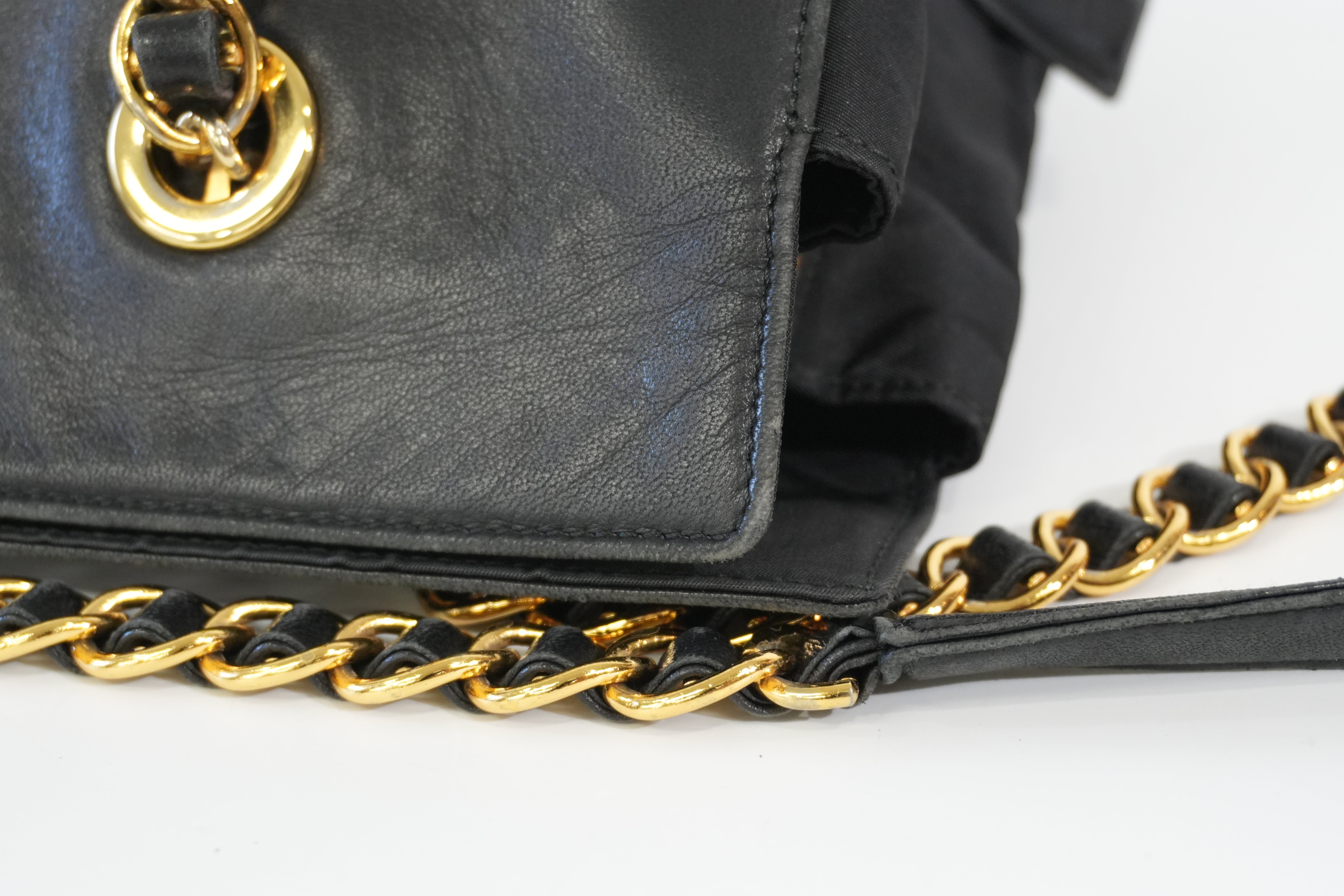 Pre-owned Prada Chain Shoulder Bag Black