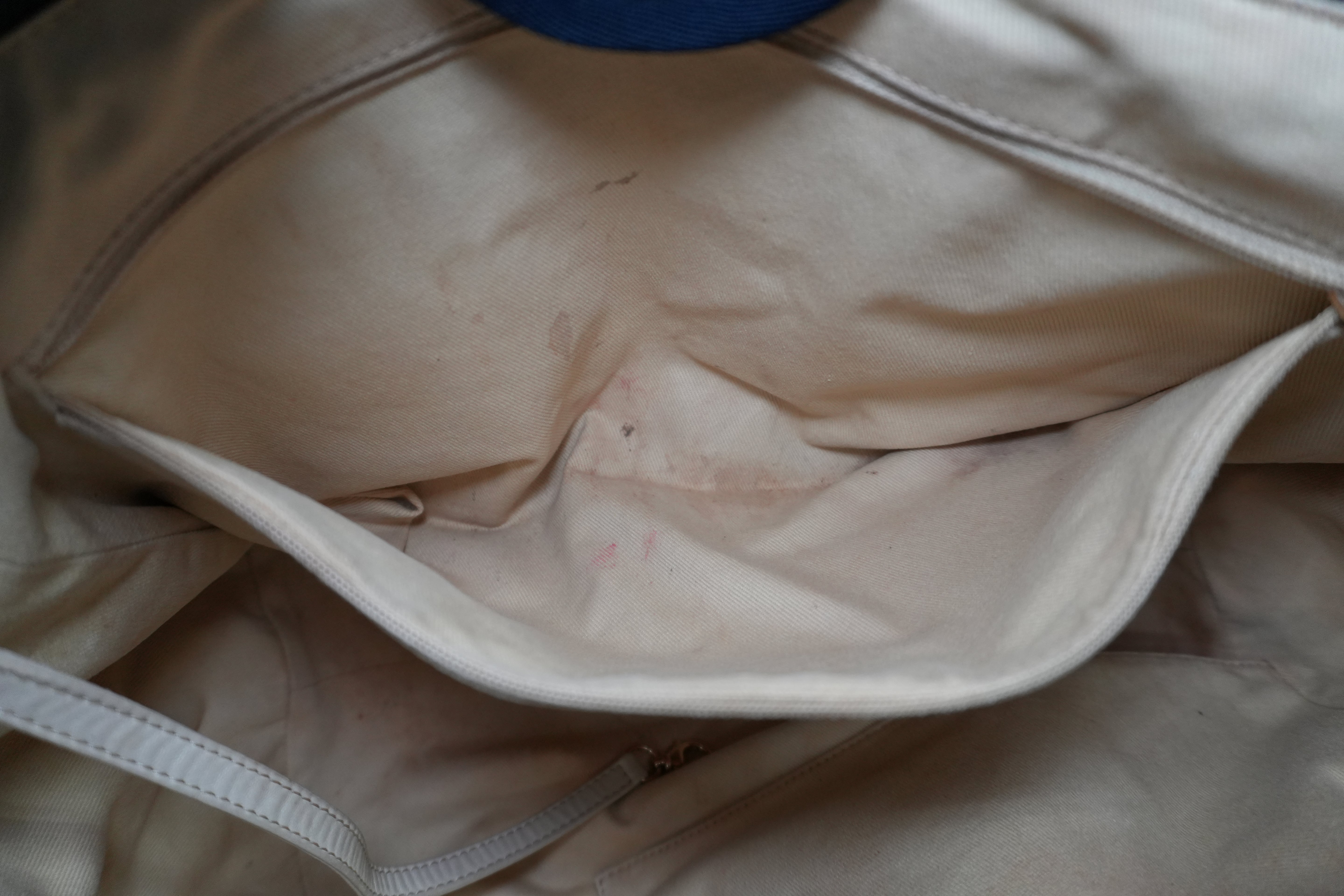 Pre-owned Chanel Deauville Tote Bag Blue Denim