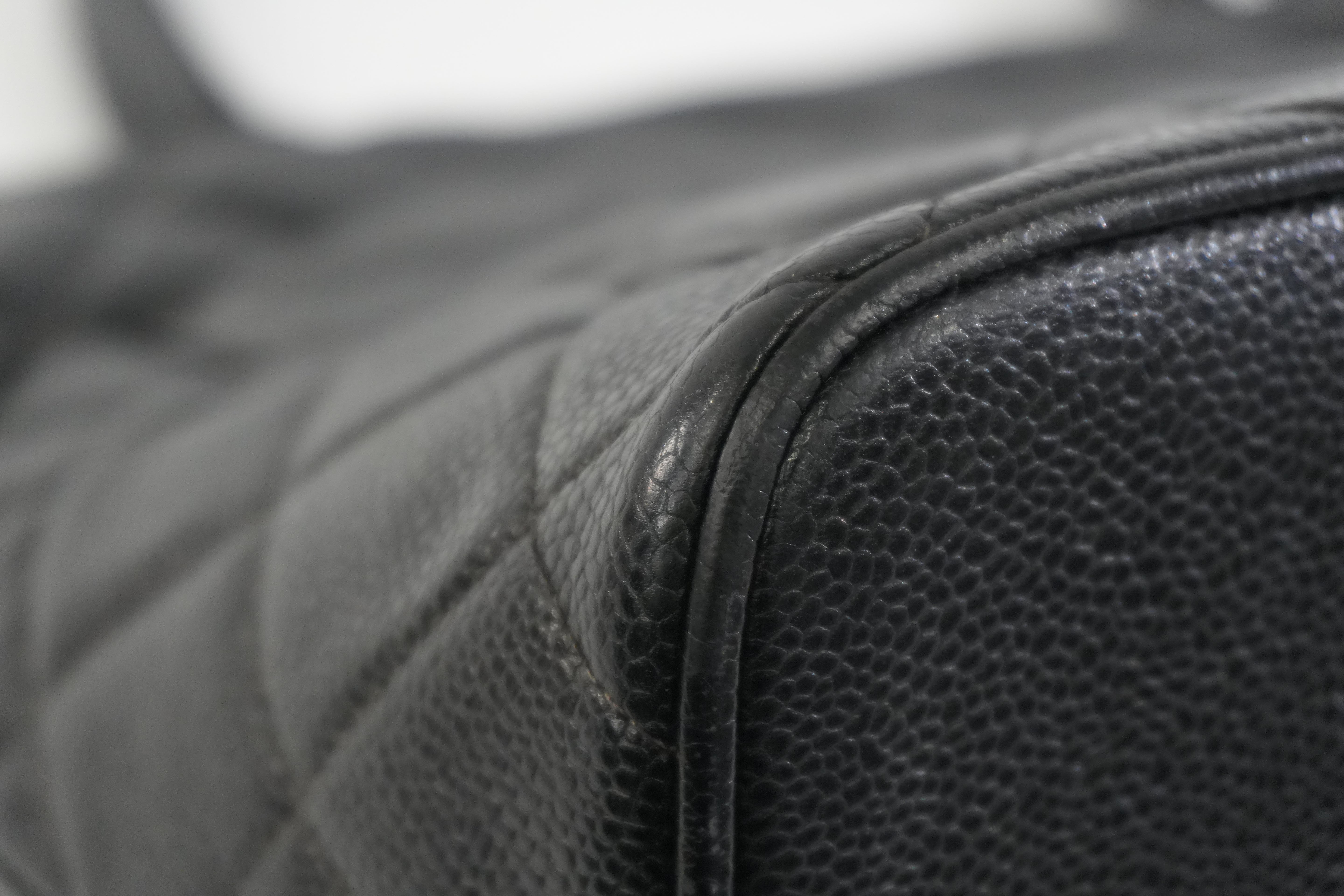 Pre-owned Chanel Medallion Tote Bag Black Gold Hardware