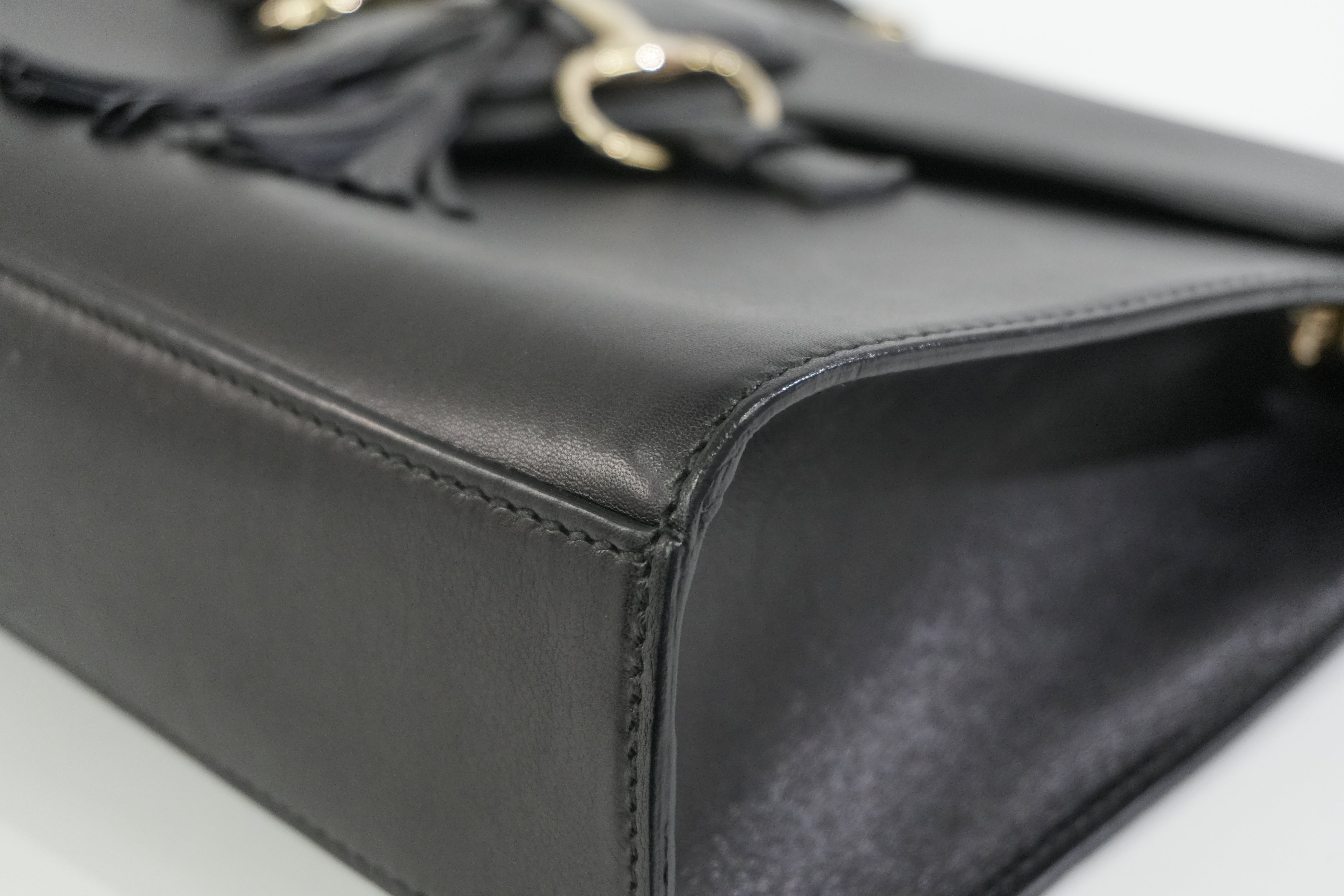 Pre-owned Gucci Emily Chain Shoulder Bag Black