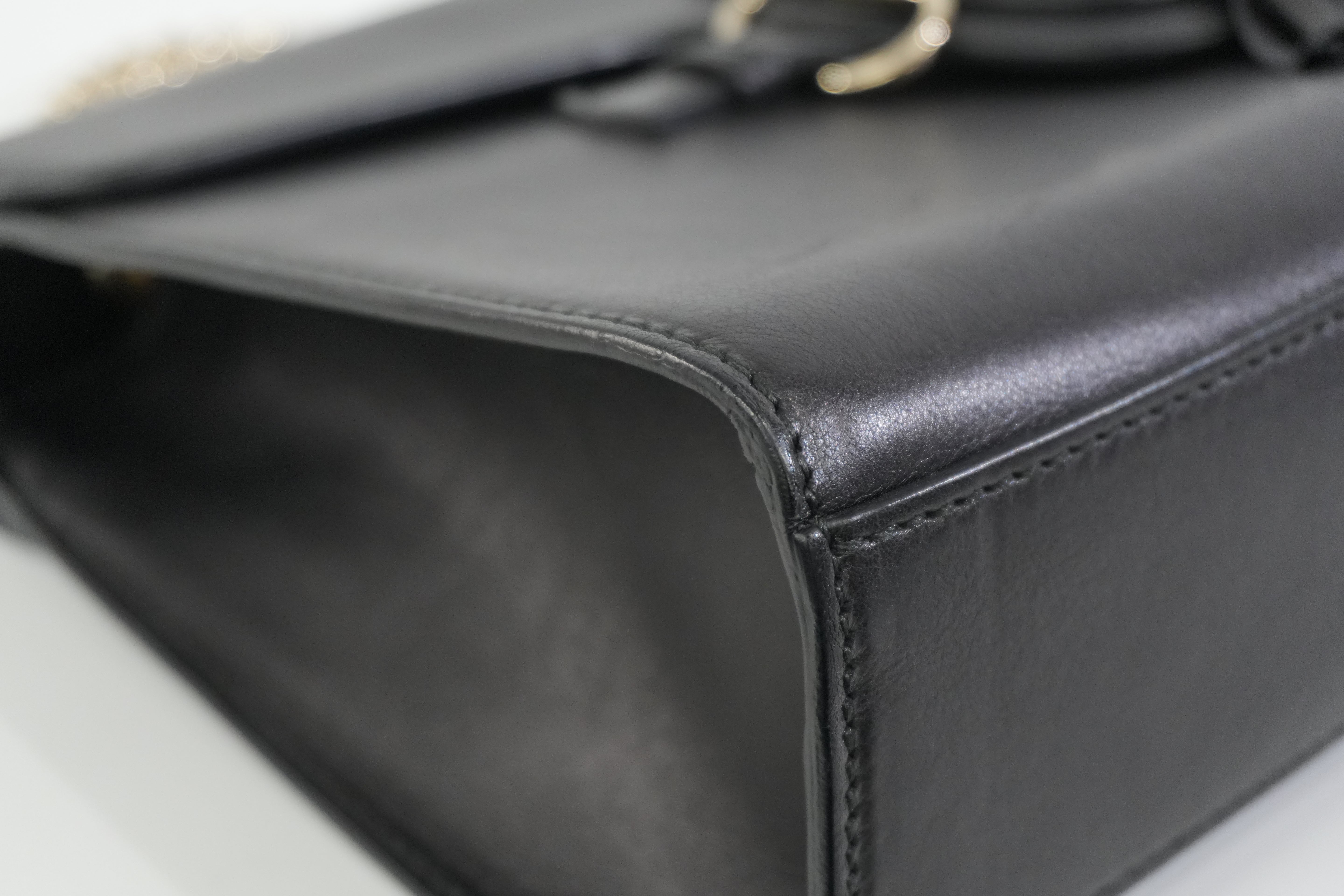 Pre-owned Gucci Emily Chain Shoulder Bag Black