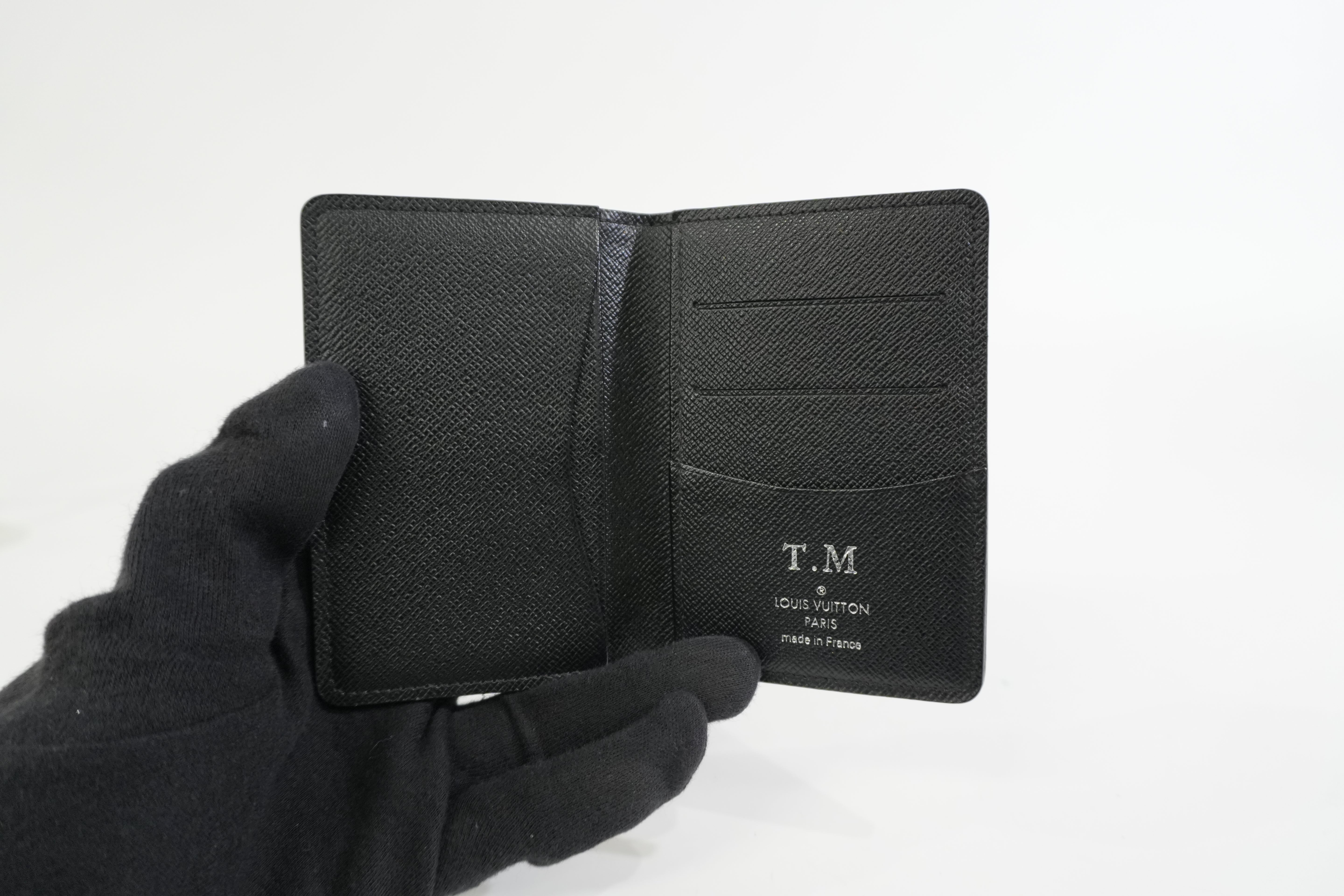 Pre-owned Louis Vuitton Damier Graphite Card Case