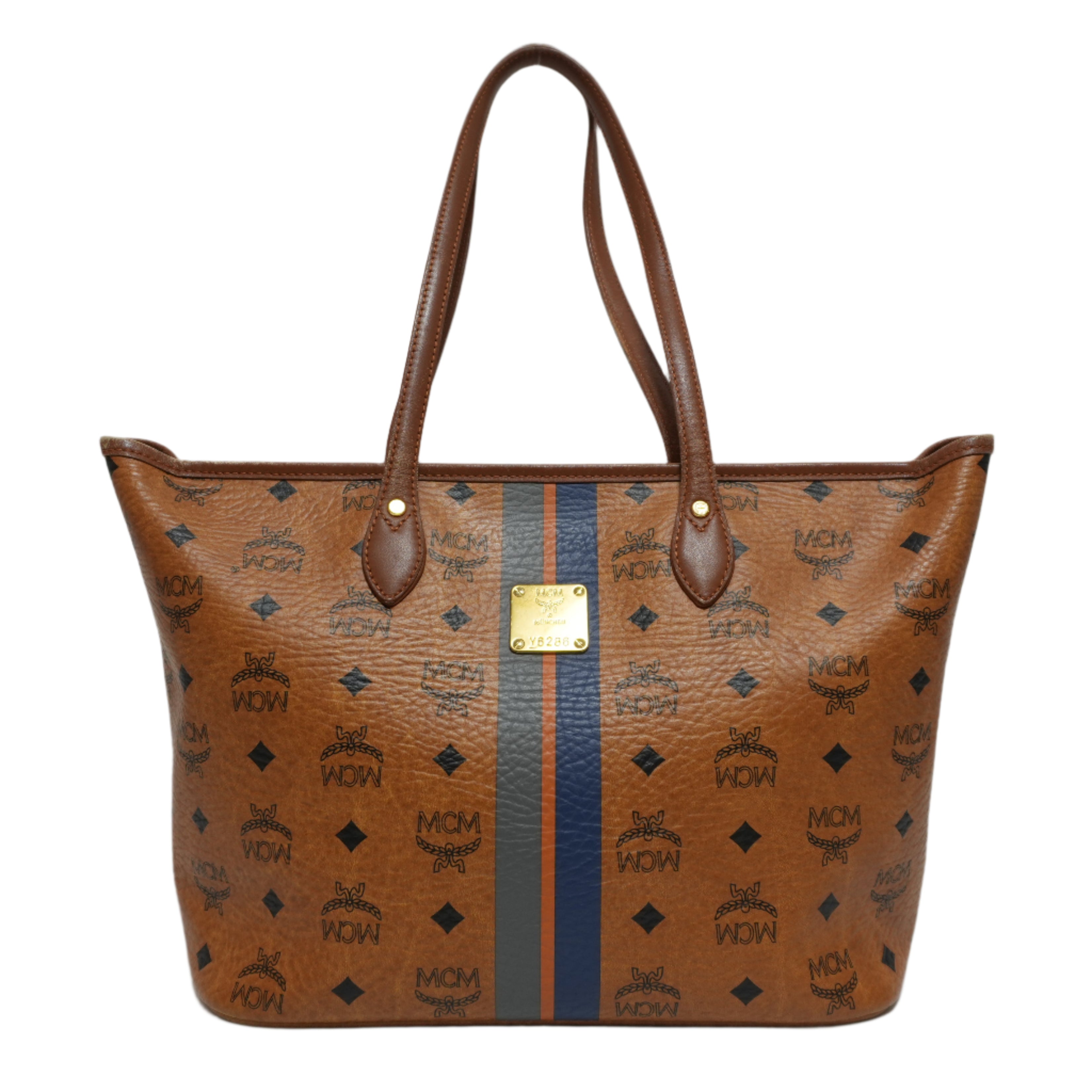 MCM Visetos Tote Bag Used